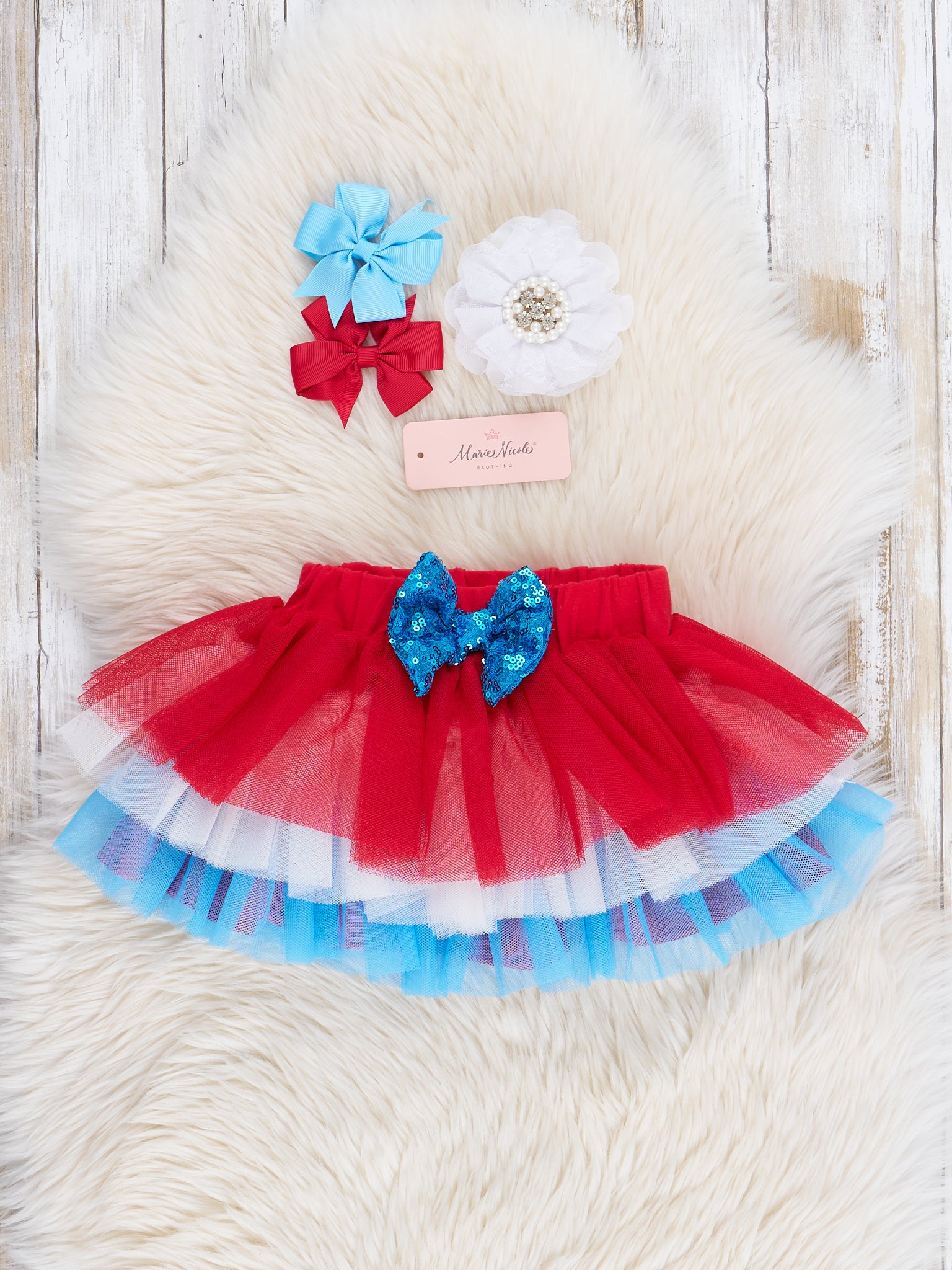 American Sweetie Tulle Outfit w/ Skirt - Marie Nicole Clothing