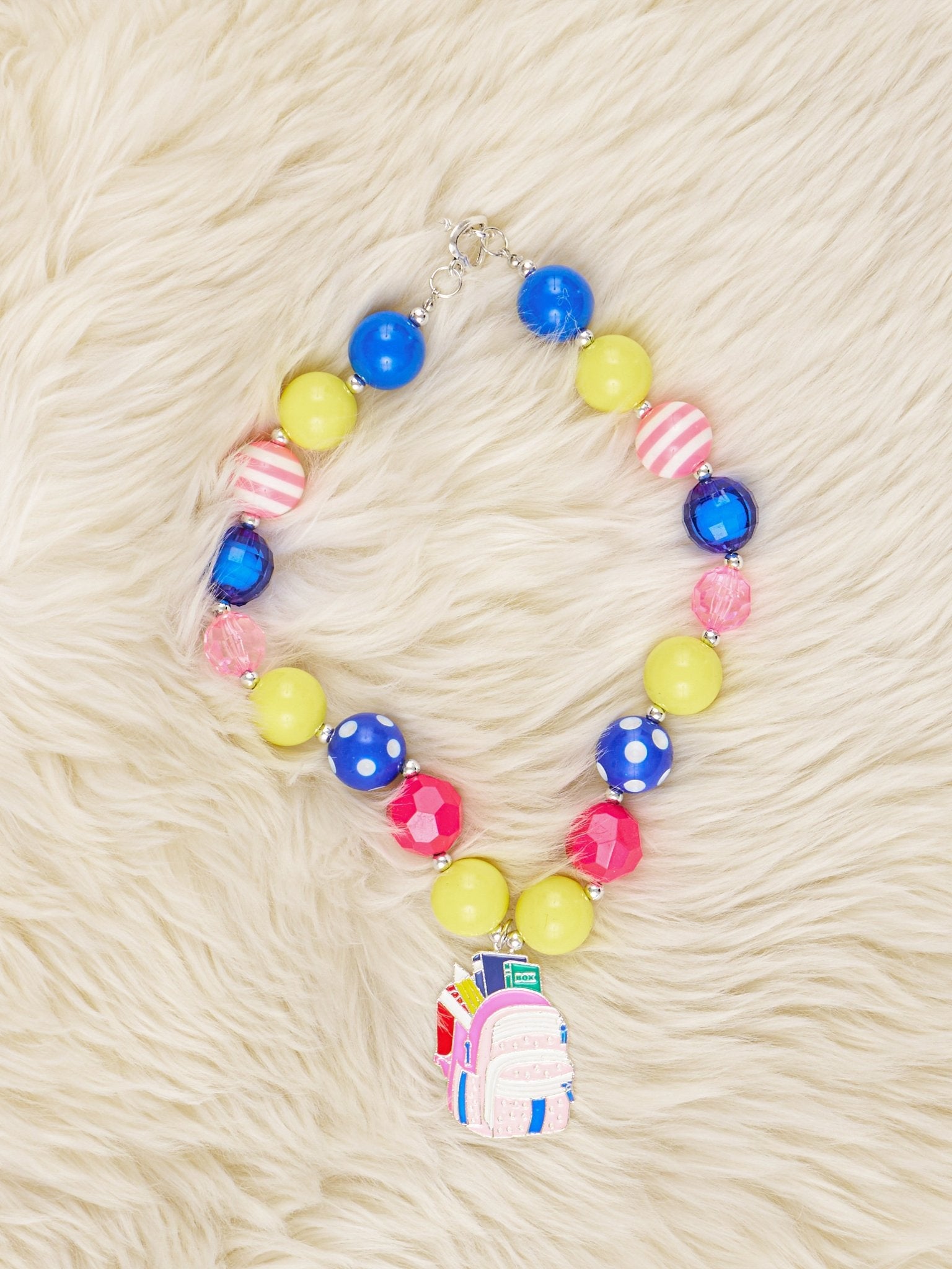 Backpack Bubblegum Necklace - Marie Nicole Clothing