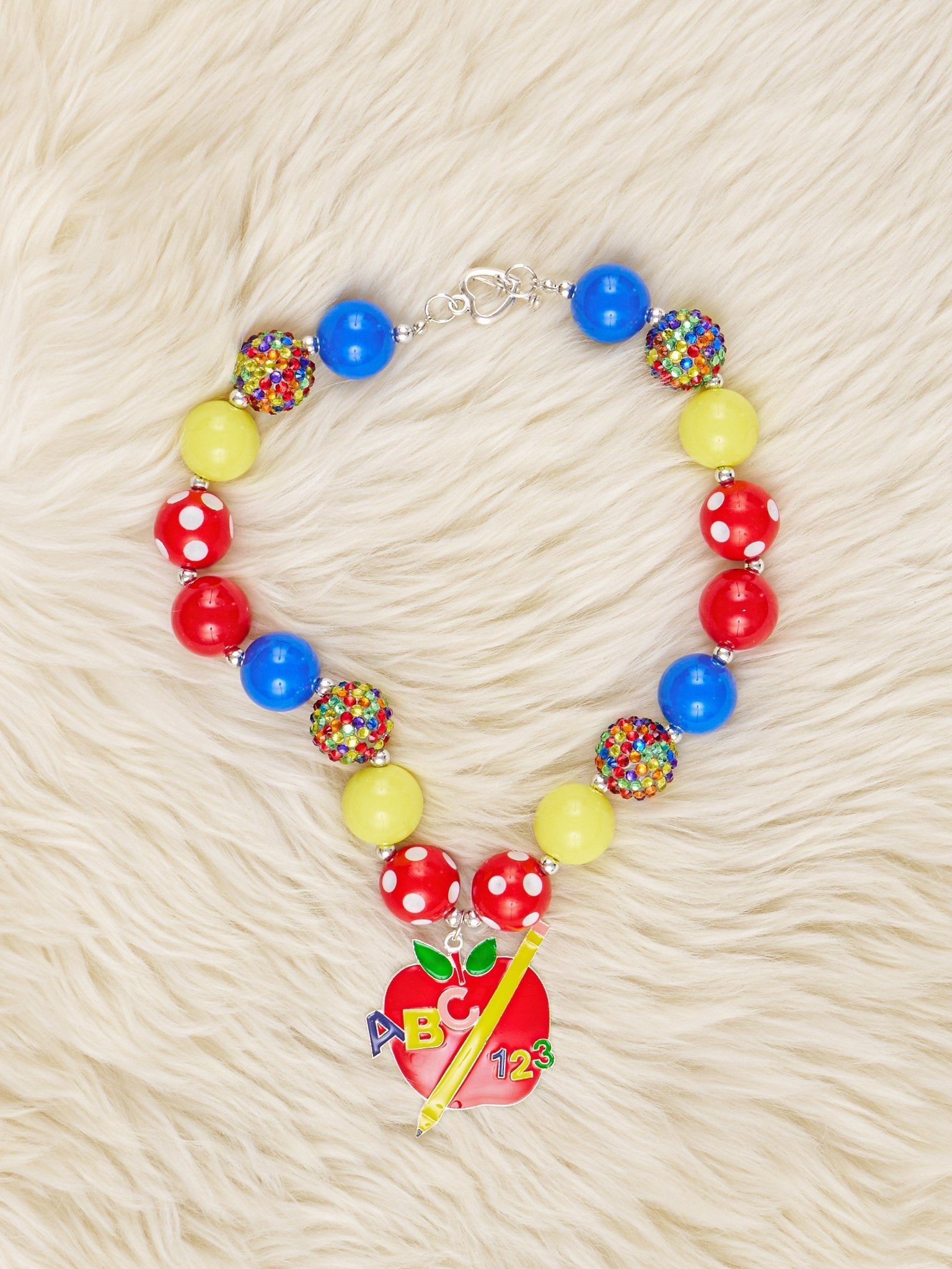 ABC Apple Bubblegum Necklace - Marie Nicole Clothing