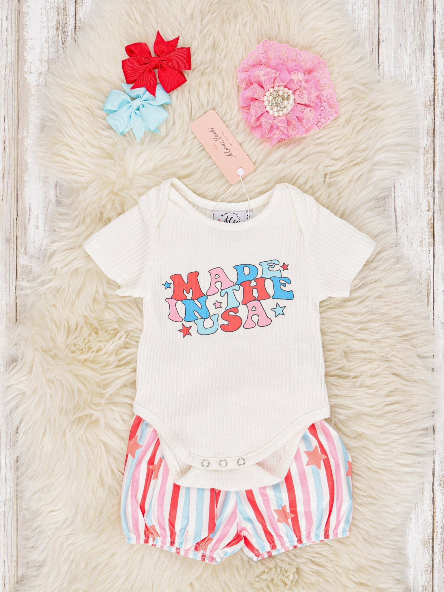 "Made In USA" Bloomers Outfit - Marie Nicole Clothing