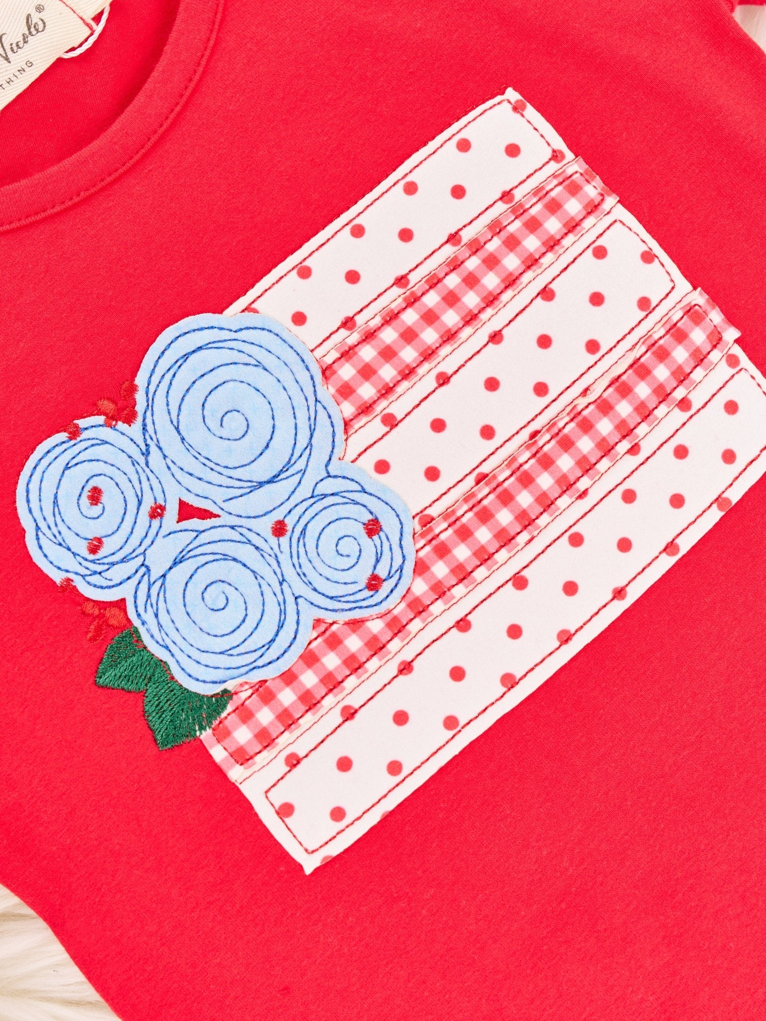 Red Cake Ruffle Outfit - Marie Nicole Clothing