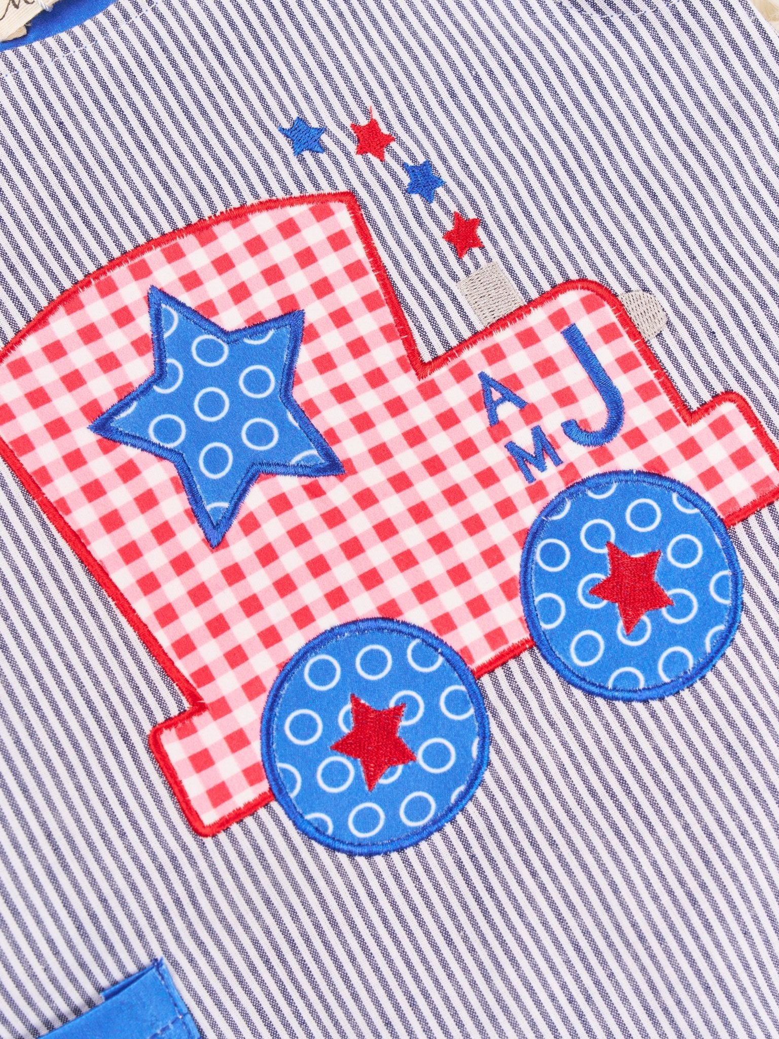 Patriotic Train Johnny - Marie Nicole Clothing