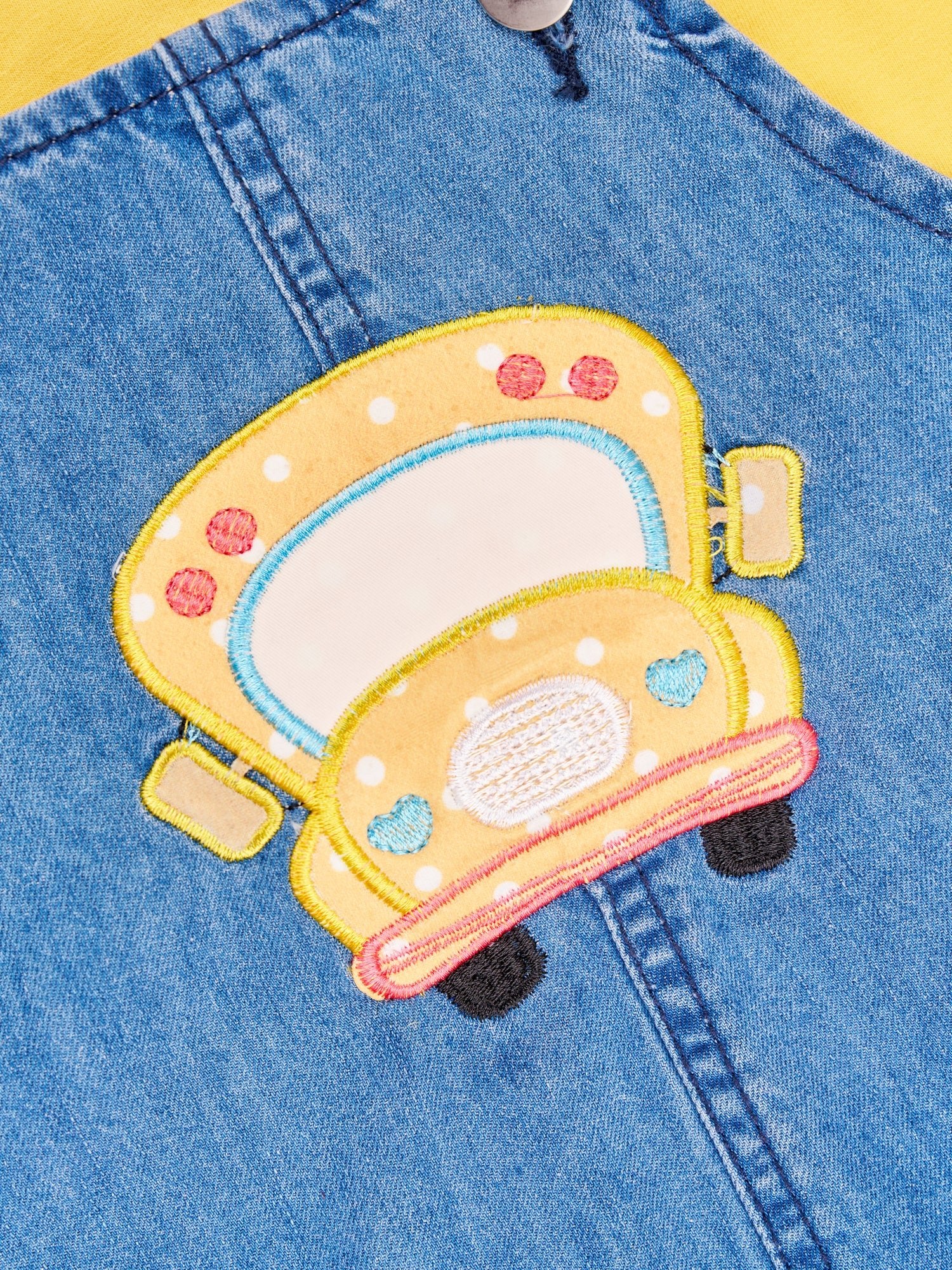 School Bus Denim Dress Set - Marie Nicole Clothing