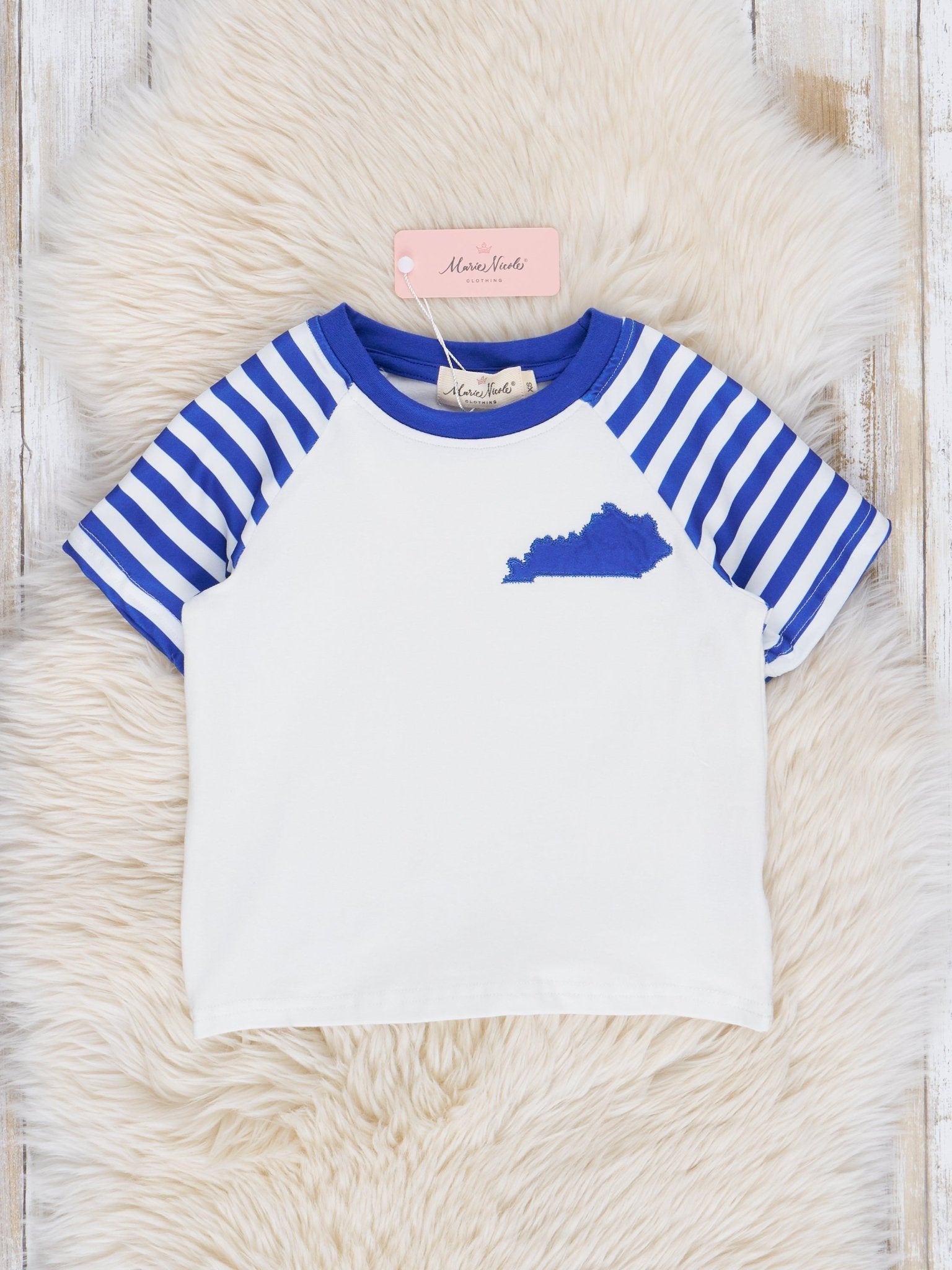 KY Blue Striped Shirt - Marie Nicole Clothing