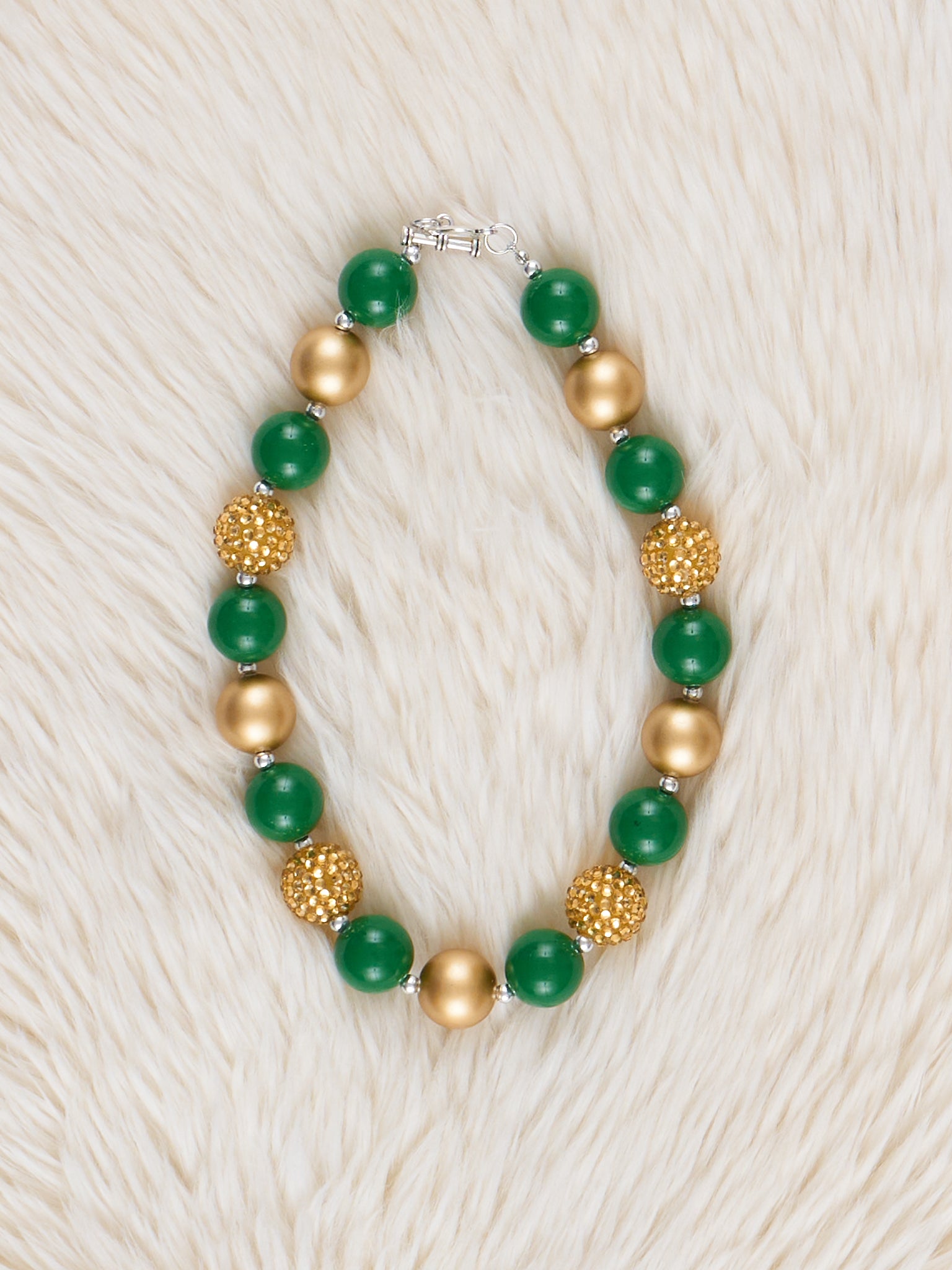 Lucky Sparkles Bubblegum Necklace - Marie Nicole Clothing