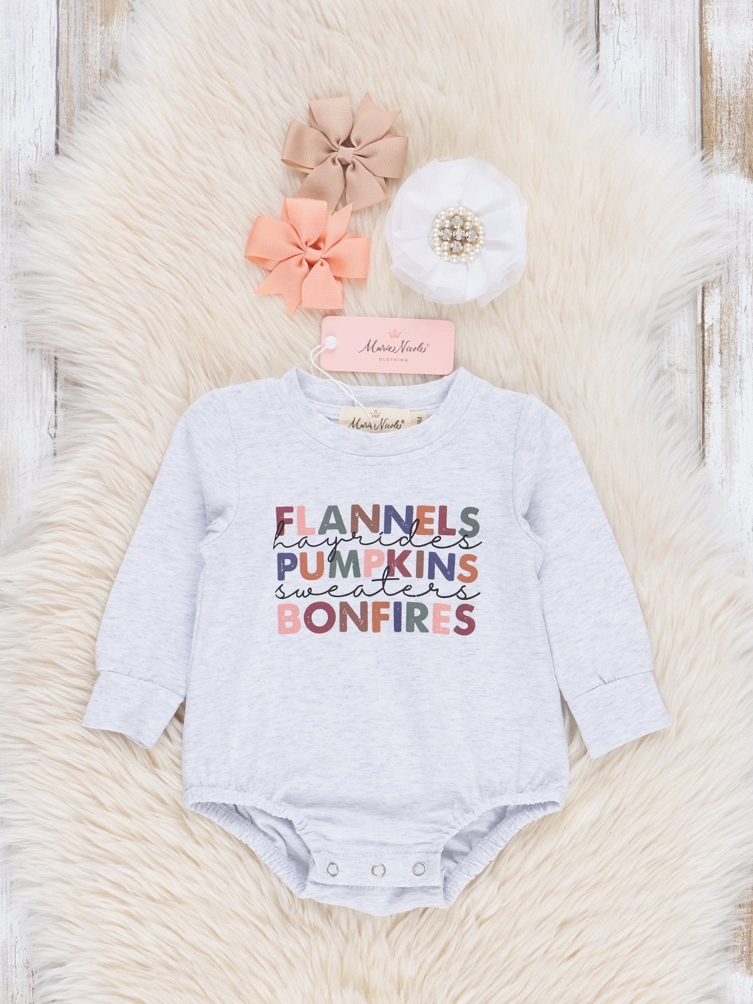 Mom & Me Heather Grey Autumn Memories Shirt - Marie Nicole Clothing