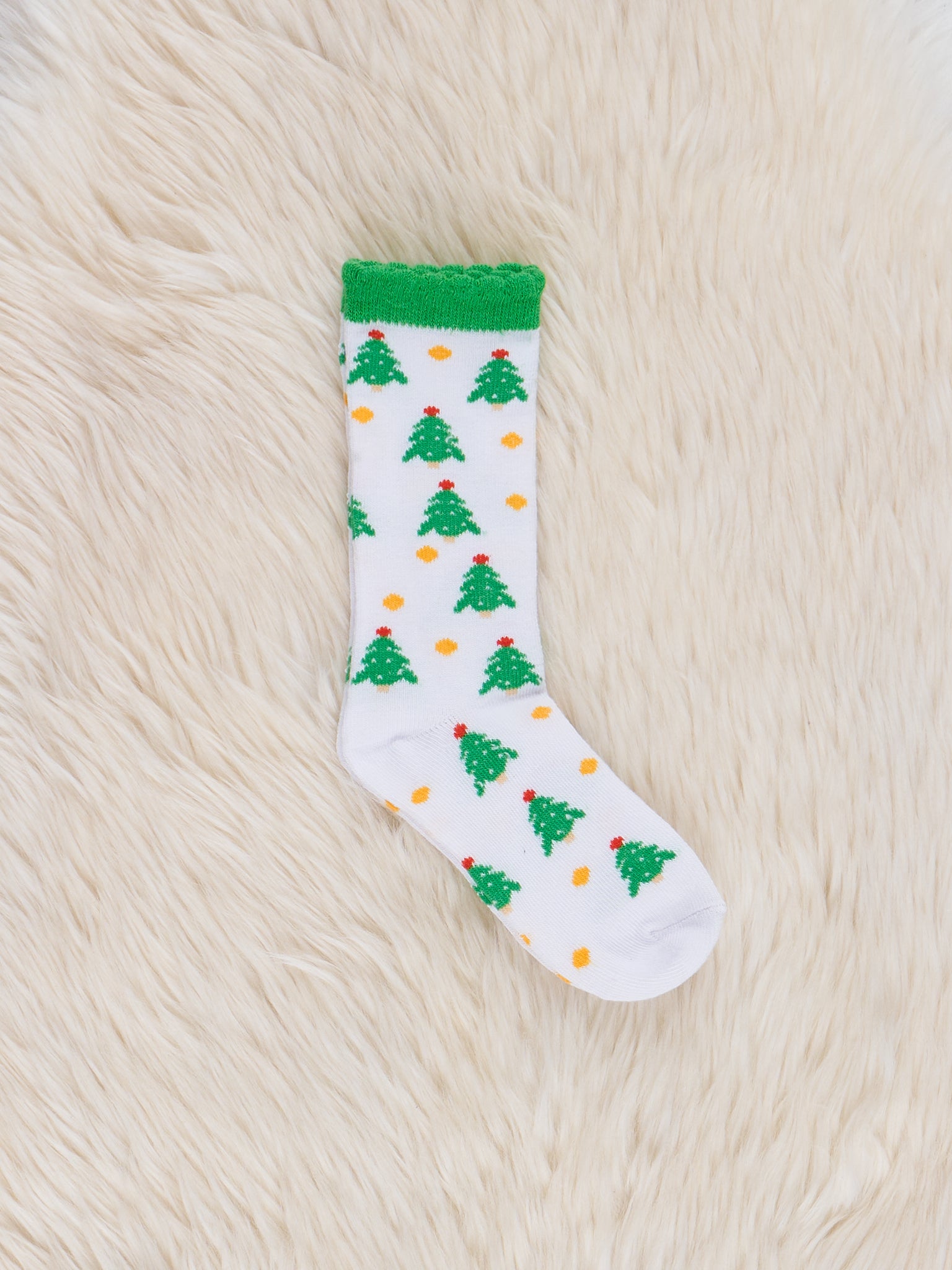 Christmas Scallop Hem Knee Socks - 3 Pack - Marie Nicole Clothing