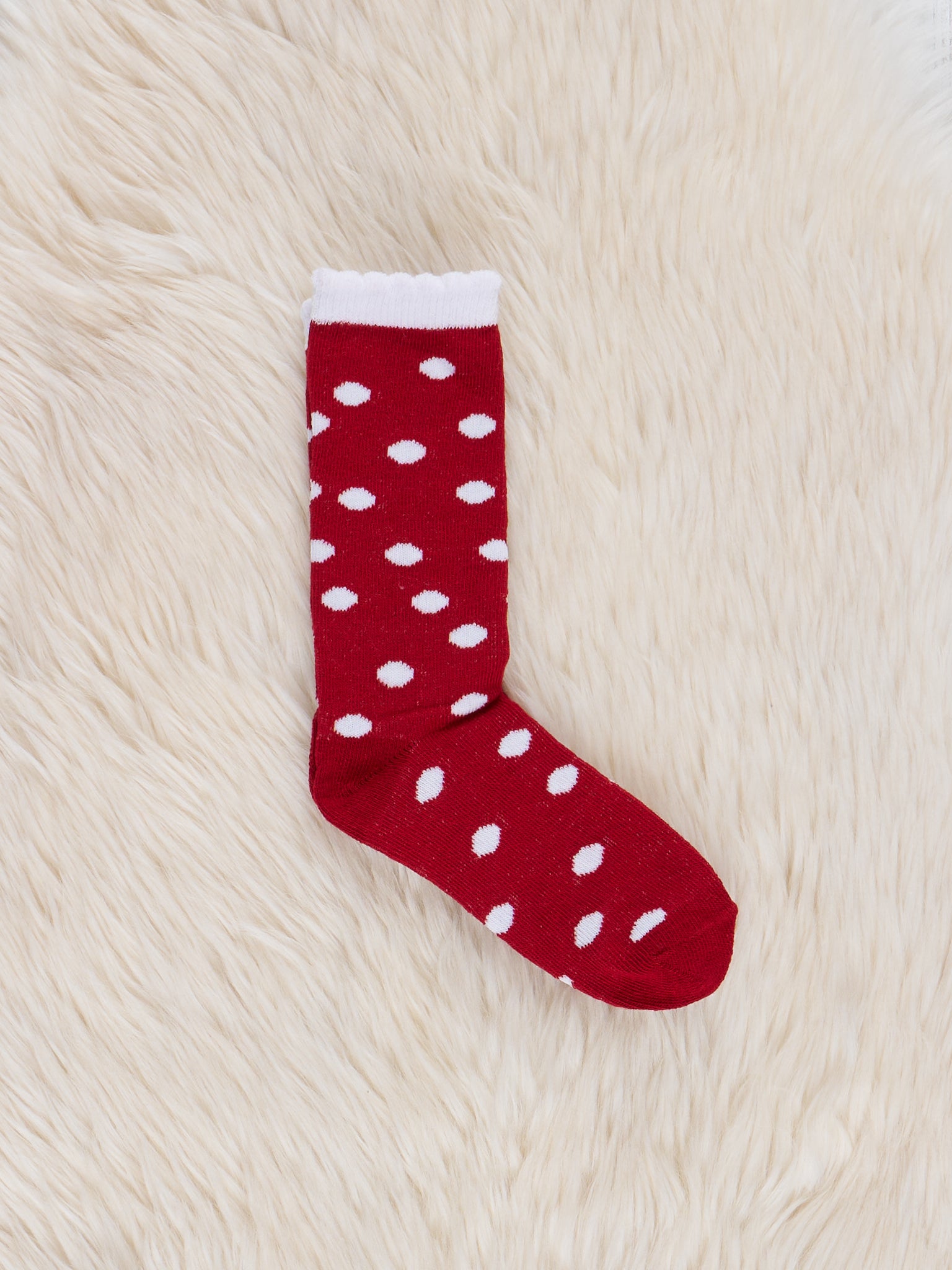 Christmas Scallop Hem Knee Socks - 3 Pack - Marie Nicole Clothing