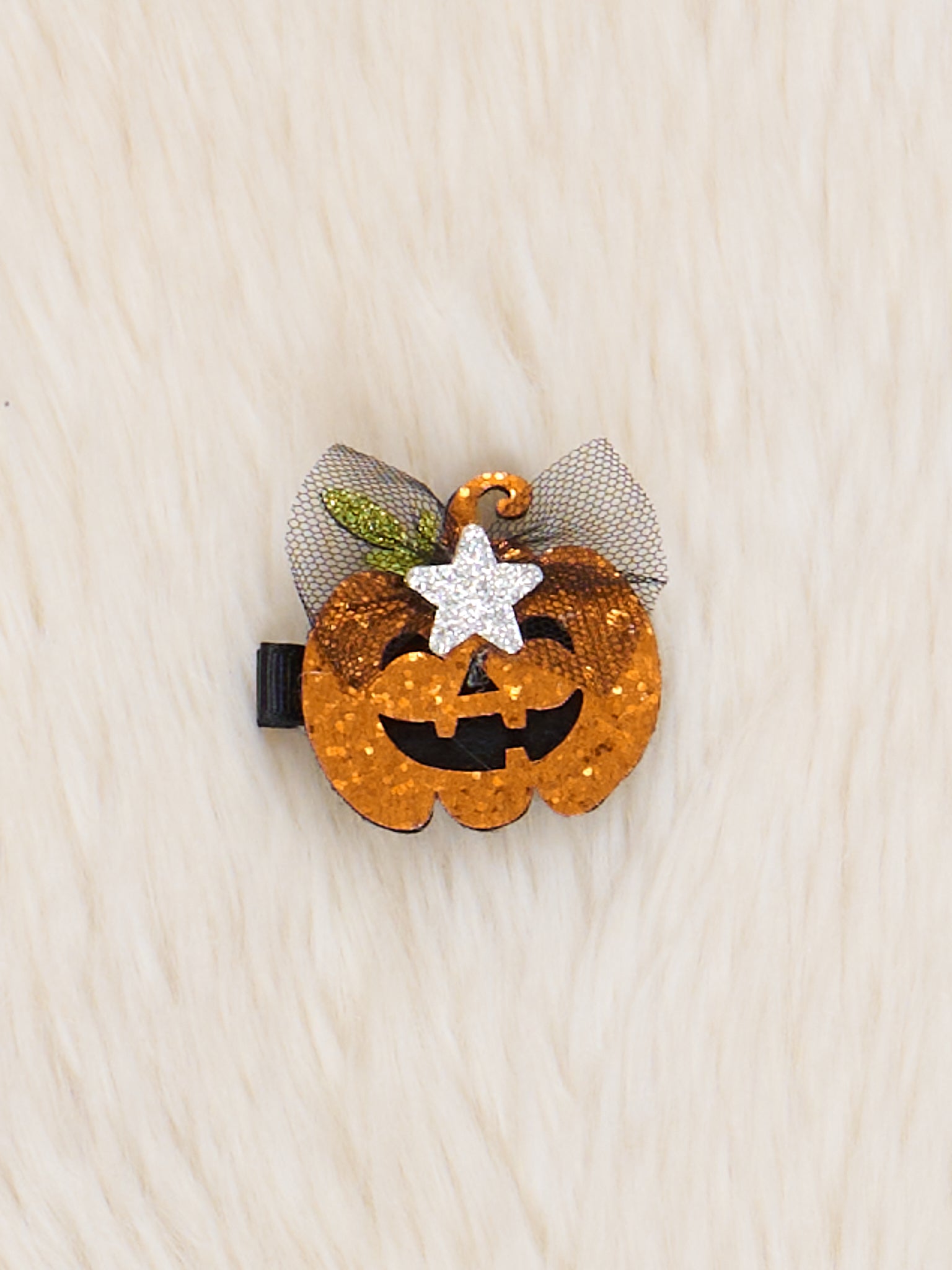 Sparkle Jack - o - Lantern Bow - Marie Nicole Clothing