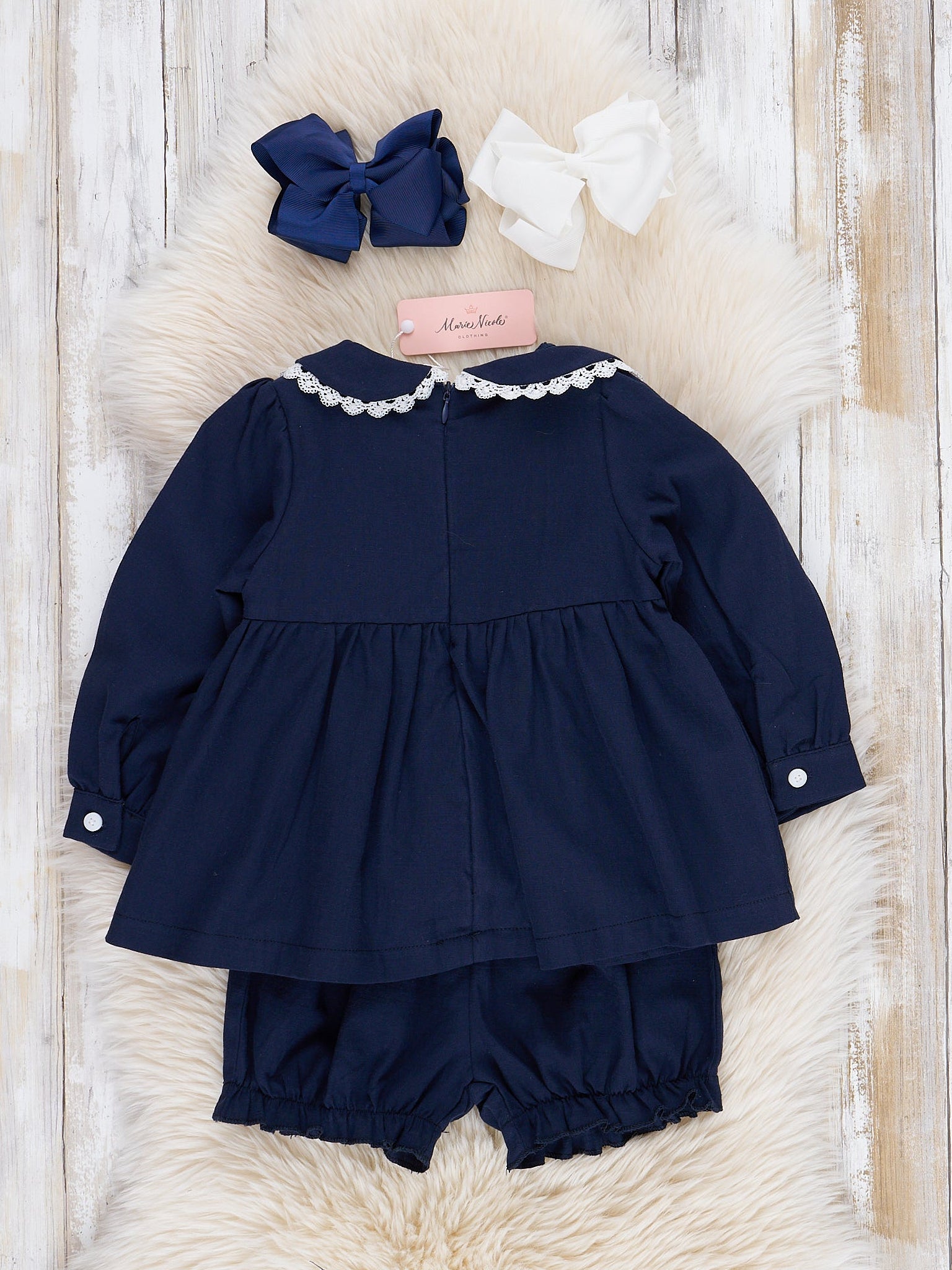 Nativity Scene Smocked Bloomers Outfit - Marie Nicole Clothing