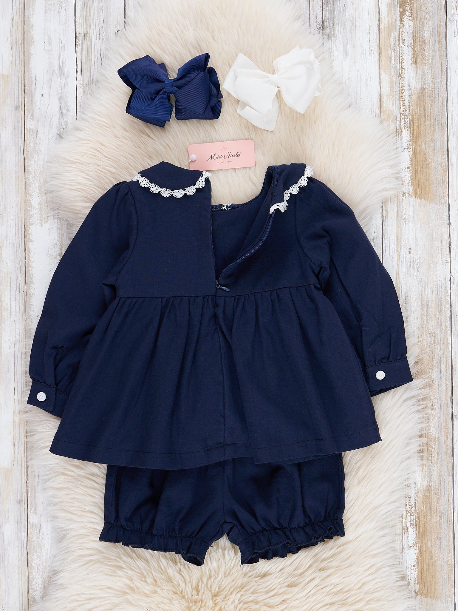 Nativity Scene Smocked Bloomers Outfit - Marie Nicole Clothing