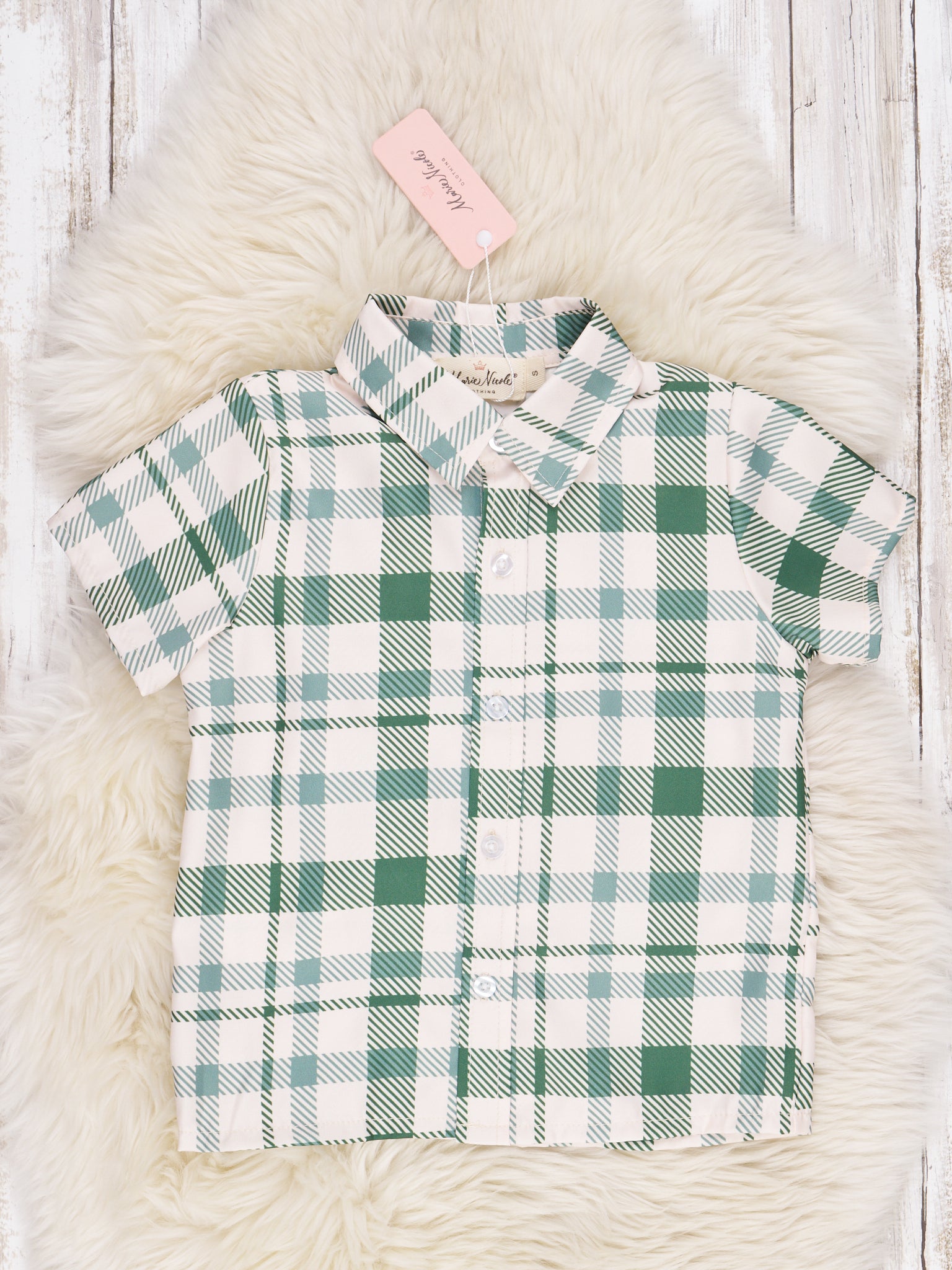 School Plaid Polo - Marie Nicole Clothing