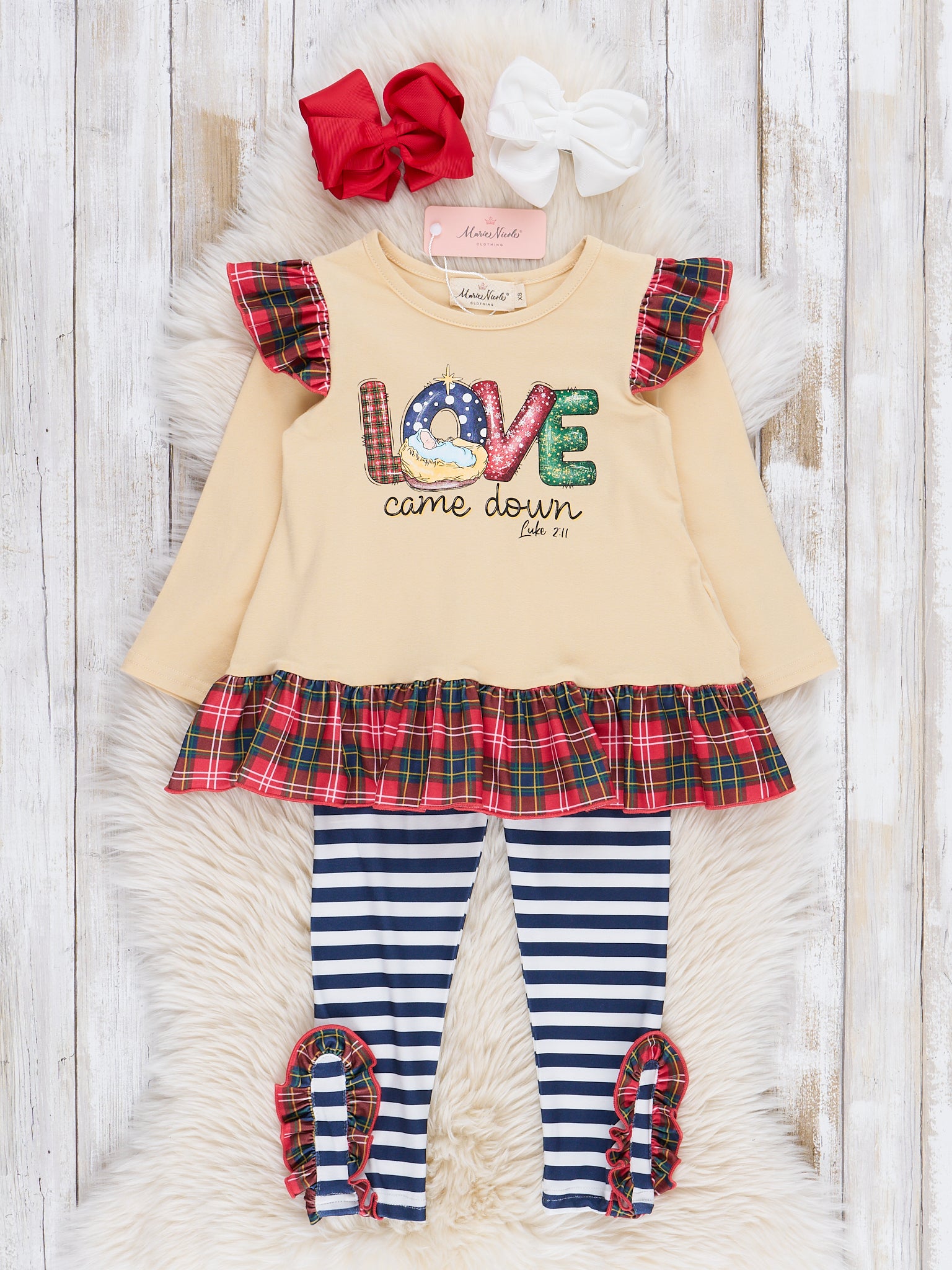 "Love Came Down" Ruffle Outfit - Marie Nicole Clothing