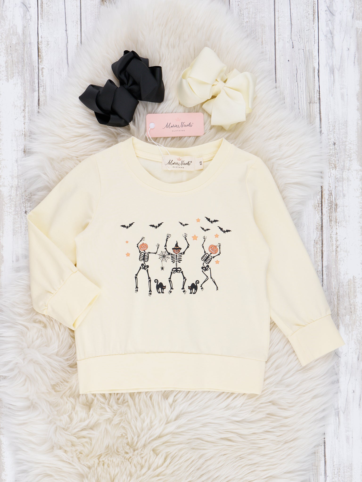 Mom & Me Dancing Skeletons Crewneck Shirt - Marie Nicole Clothing