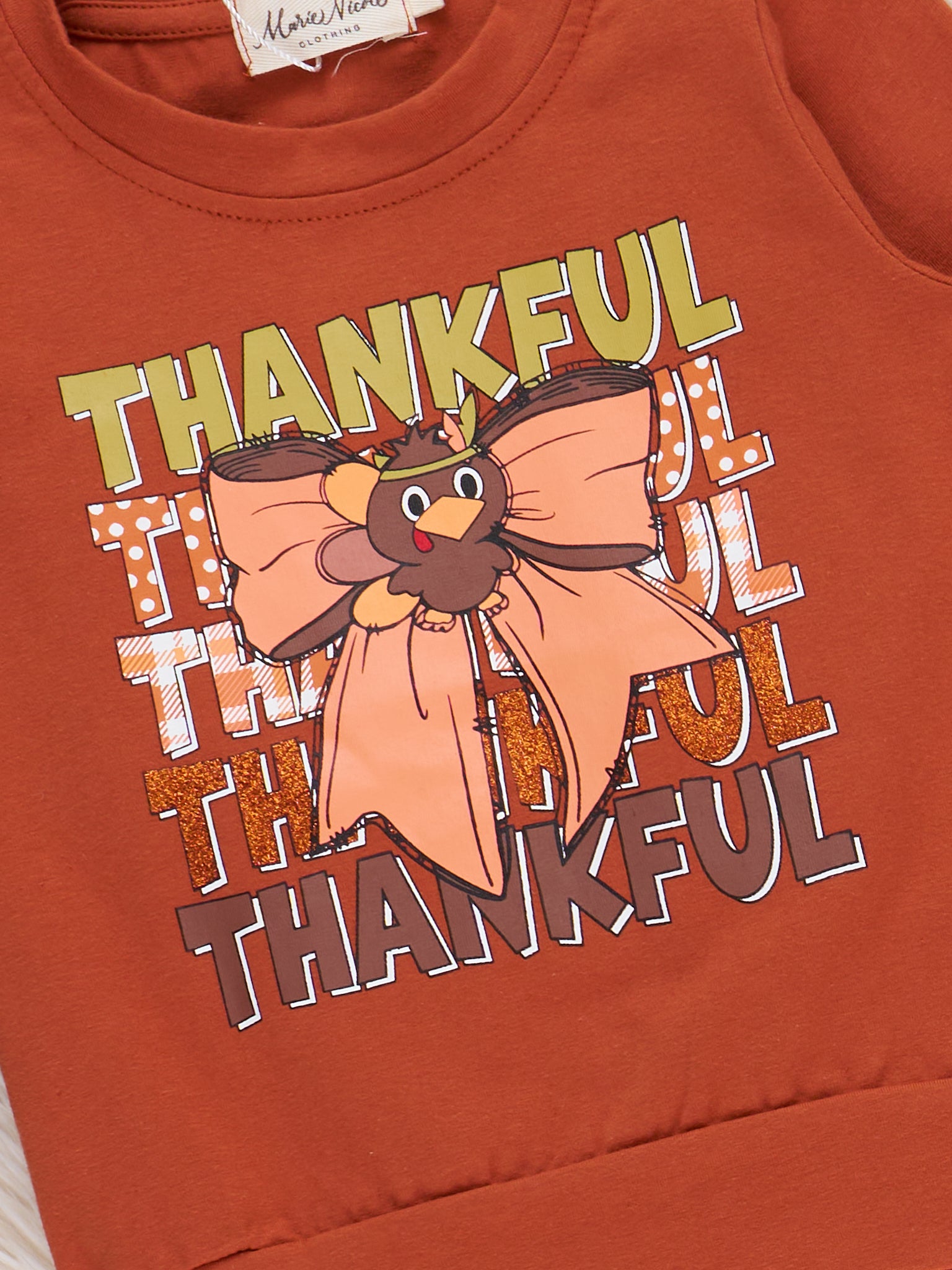 "Thankful" Bow Bell Bottom Outfit - Marie Nicole Clothing