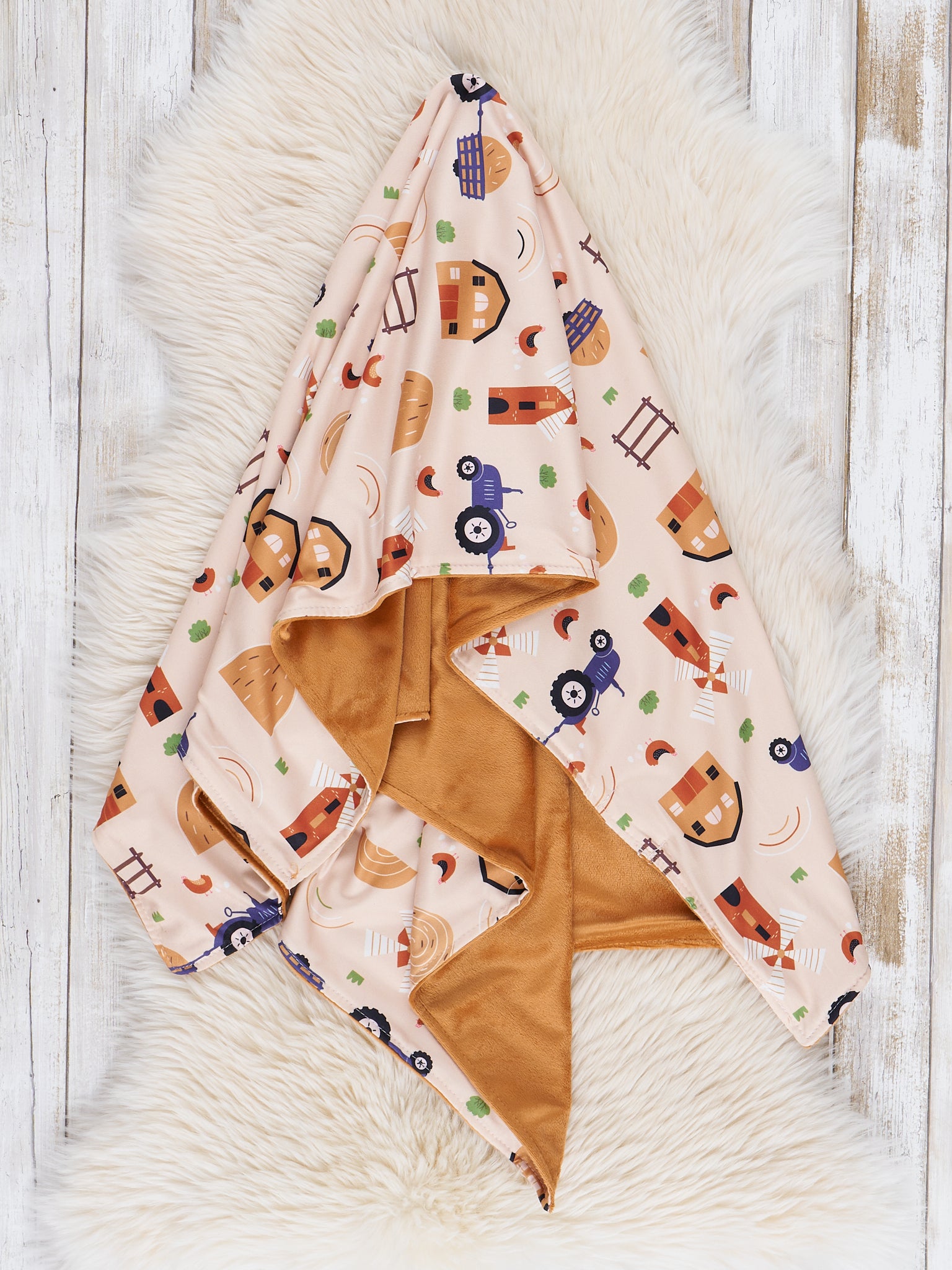 Bronze Farm Days Blanket - Marie Nicole Clothing