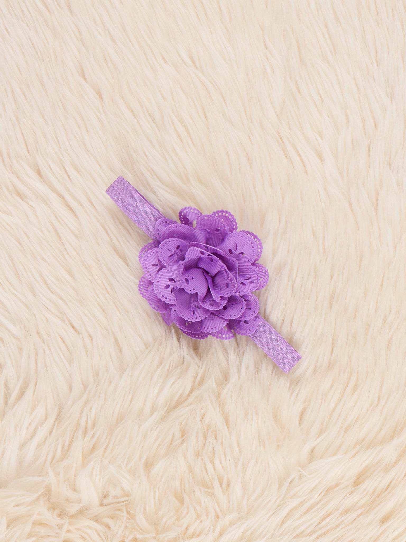 3 Inch Eyelet Lace Headband 1 Color Available - Marie Nicole Clothing