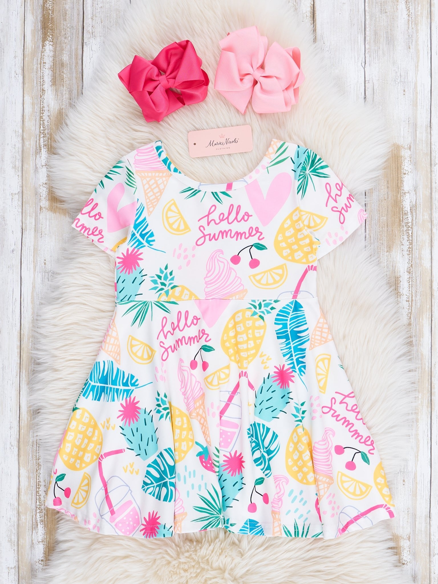 Hello Summer Swing Dress - Marie Nicole Clothing