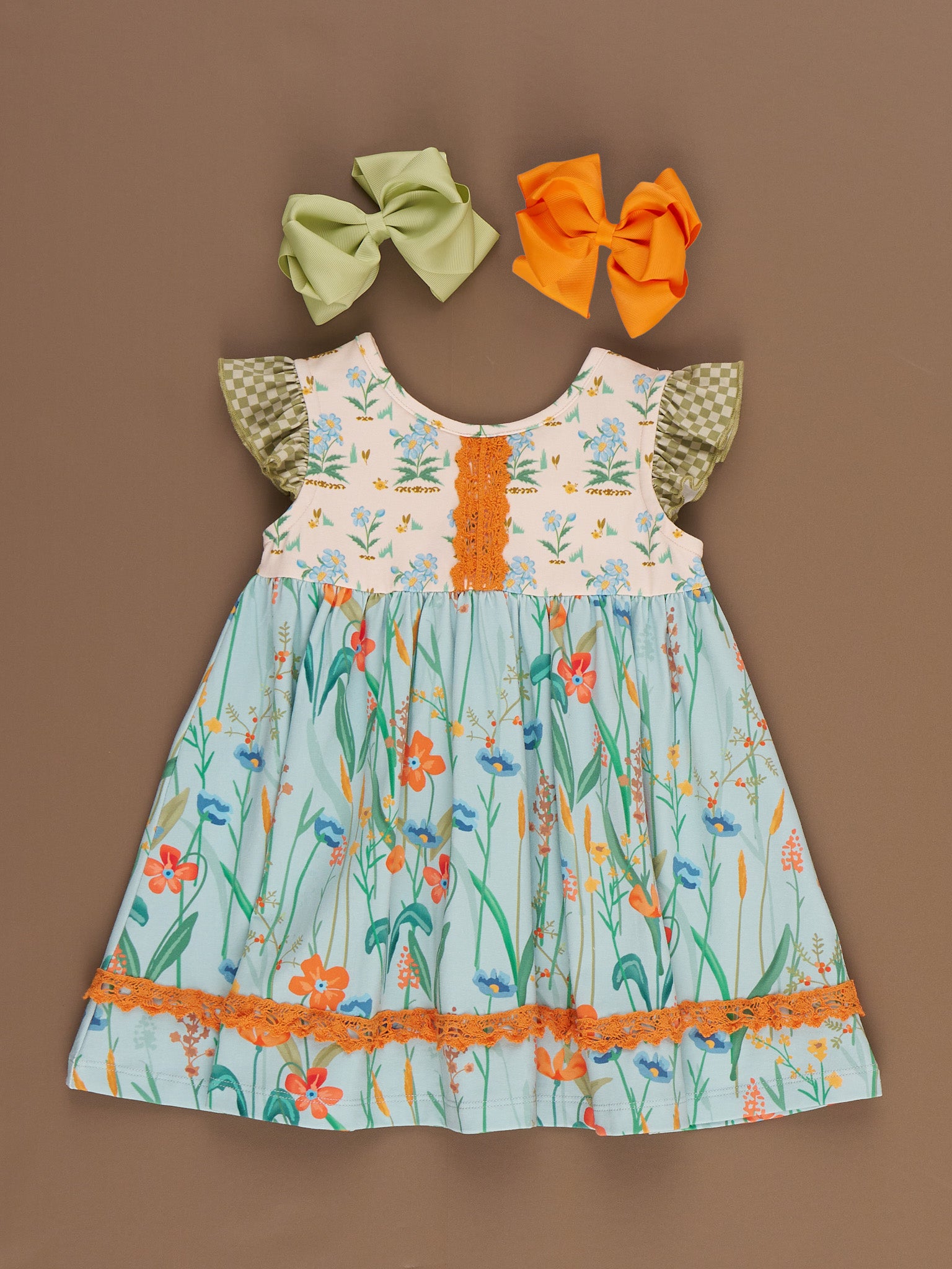 Into the Meadows Ruffle Dress - Marie Nicole Clothing