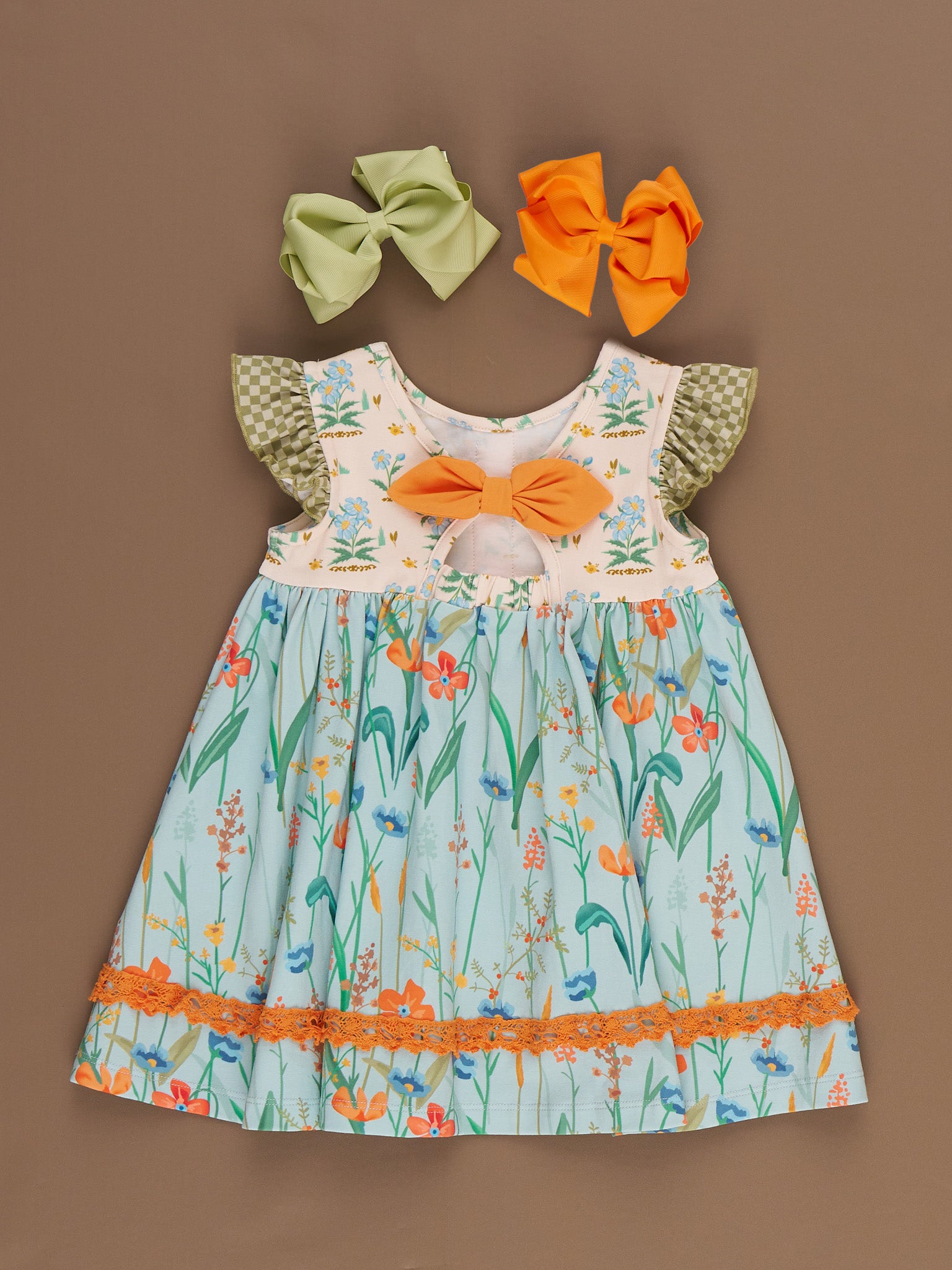 Into the Meadows Ruffle Dress - Marie Nicole Clothing