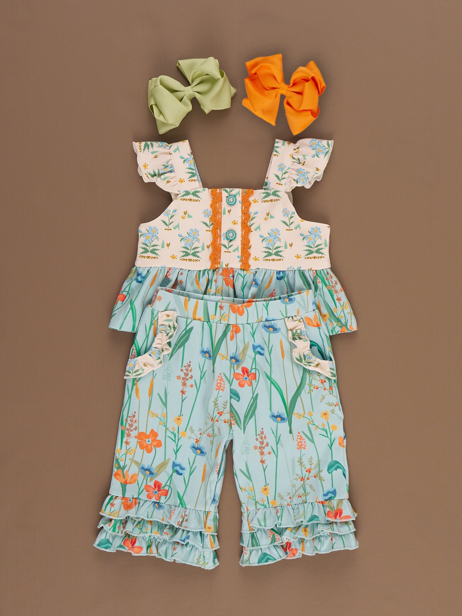 Into the Meadows Ruffle Outfit - Marie Nicole Clothing