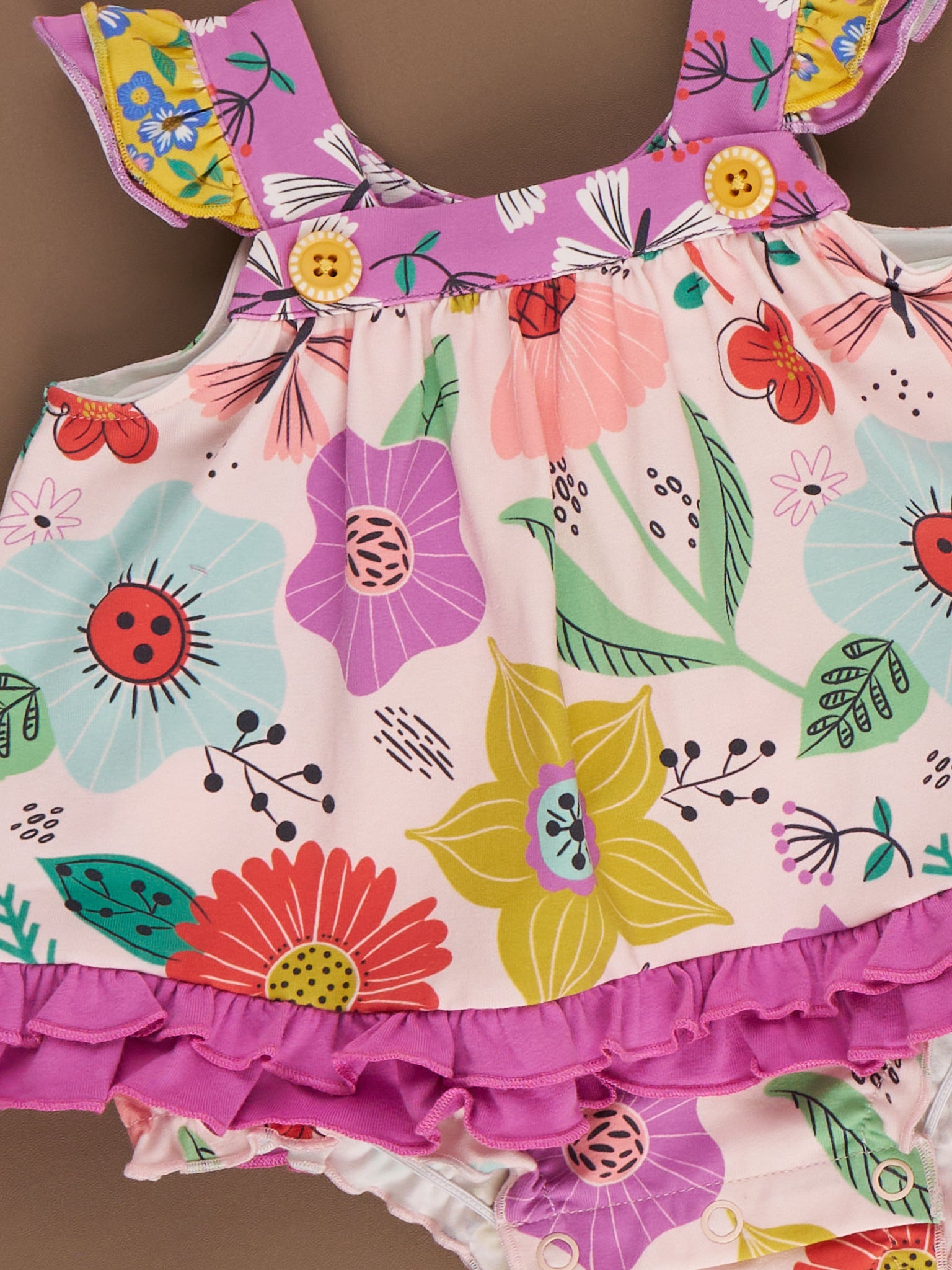 Butterfly Blooms Bubble Romper - Marie Nicole Clothing