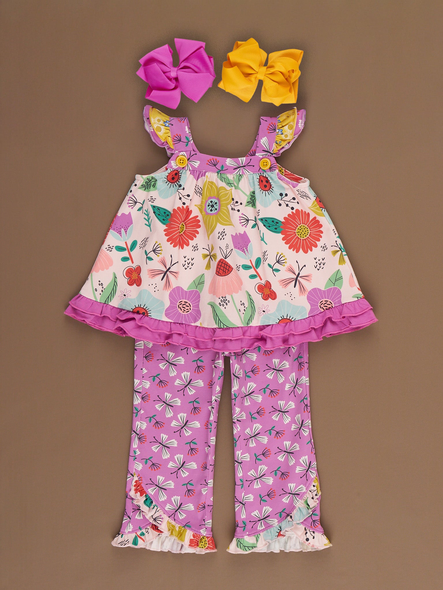 Butterfly Blooms Bell Bottom Outfit - Marie Nicole Clothing