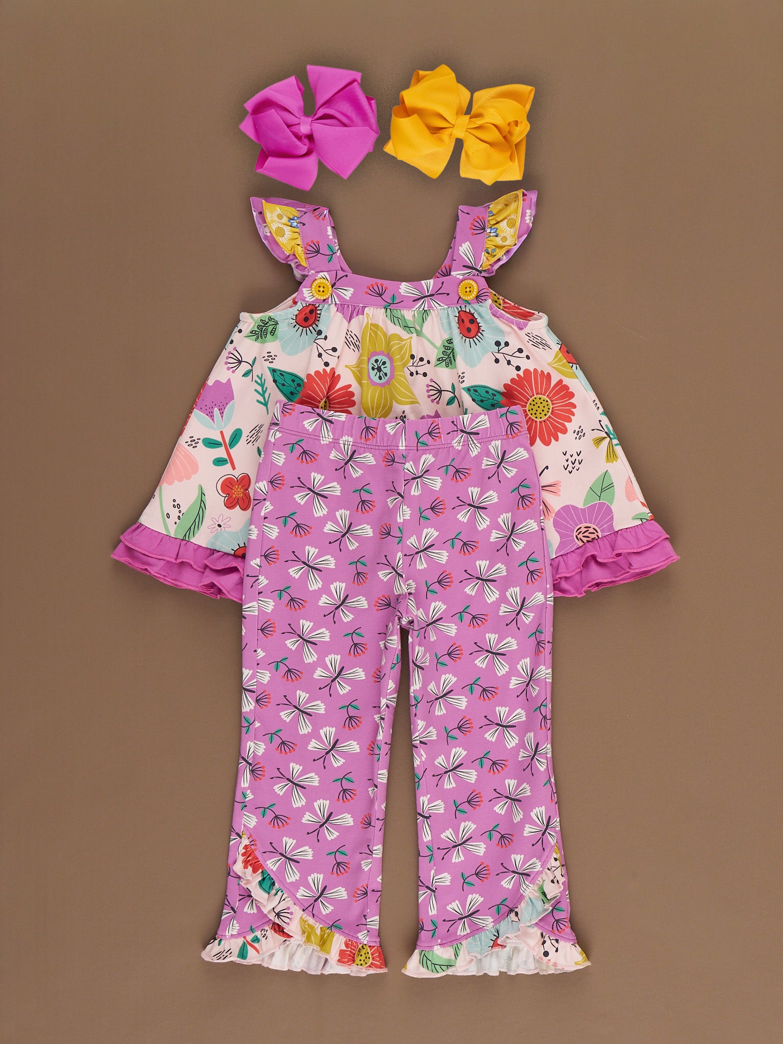 Butterfly Blooms Bell Bottom Outfit - Marie Nicole Clothing
