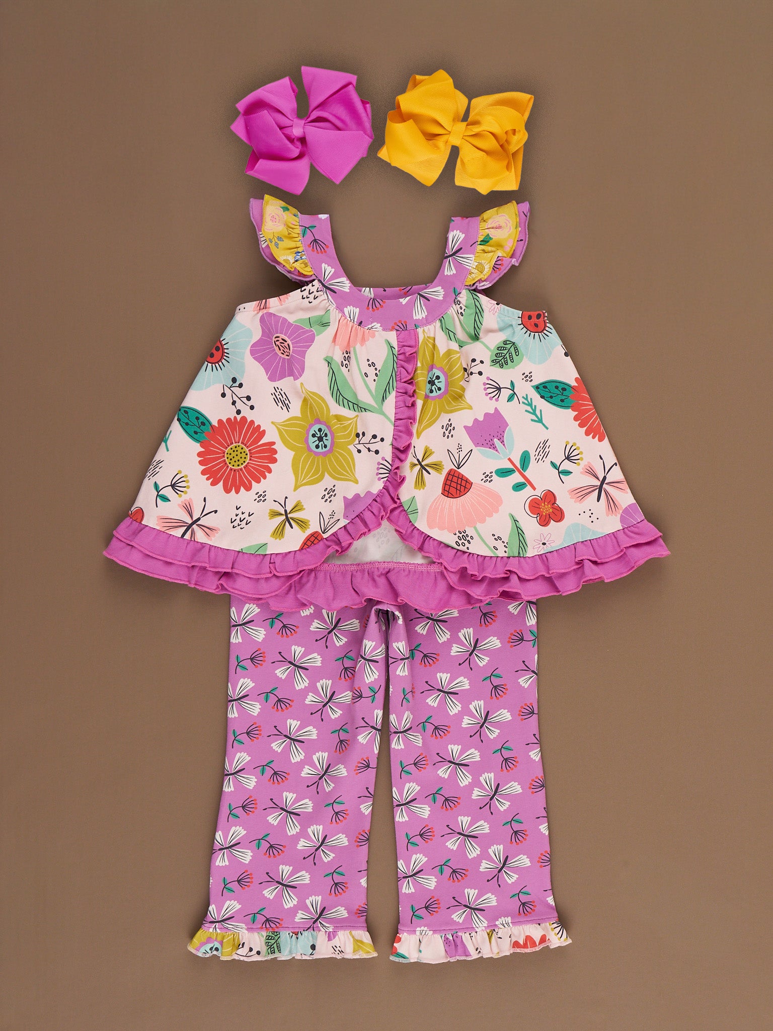 Butterfly Blooms Bell Bottom Outfit - Marie Nicole Clothing