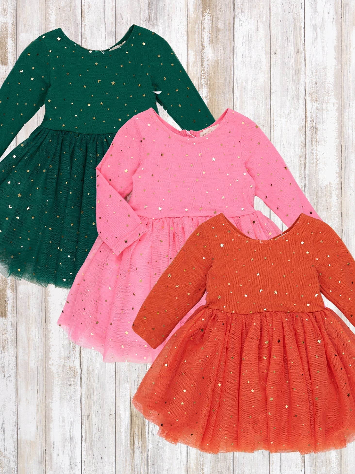 Glitter Bomb Long Sleeve Tulle Dress - Marie Nicole Clothing