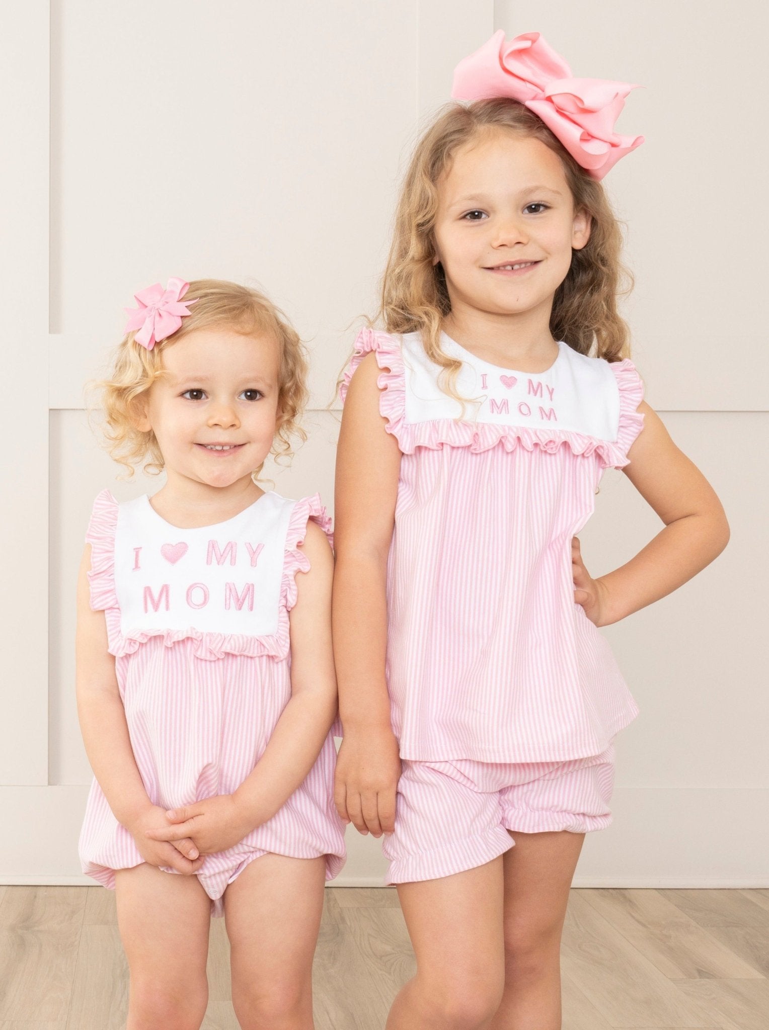 Pink Mom Love Ruffle Outfit - Marie Nicole Clothing