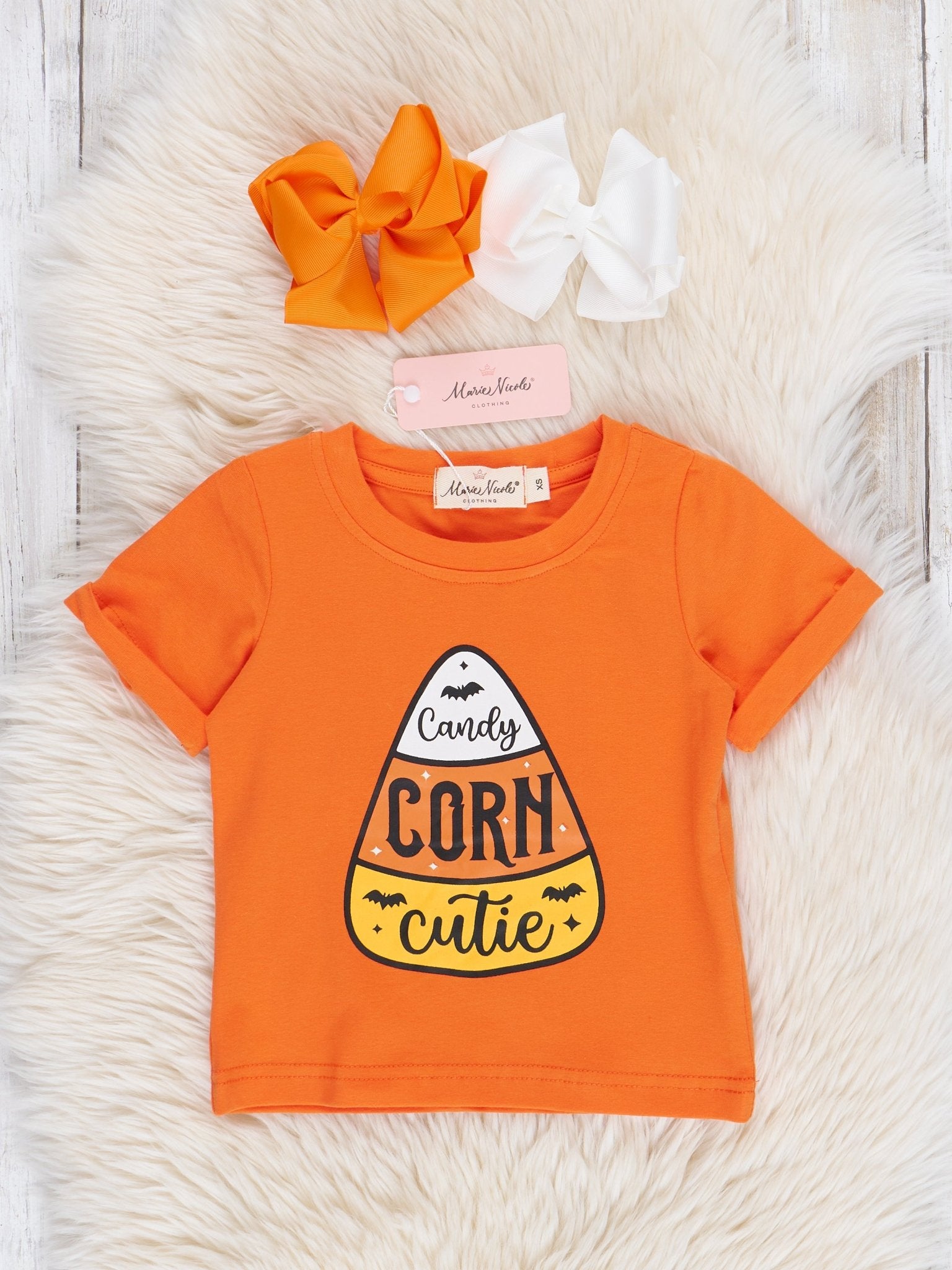 Mom & Me "Candy Corn Cutie" Top & Romper - Marie Nicole Clothing