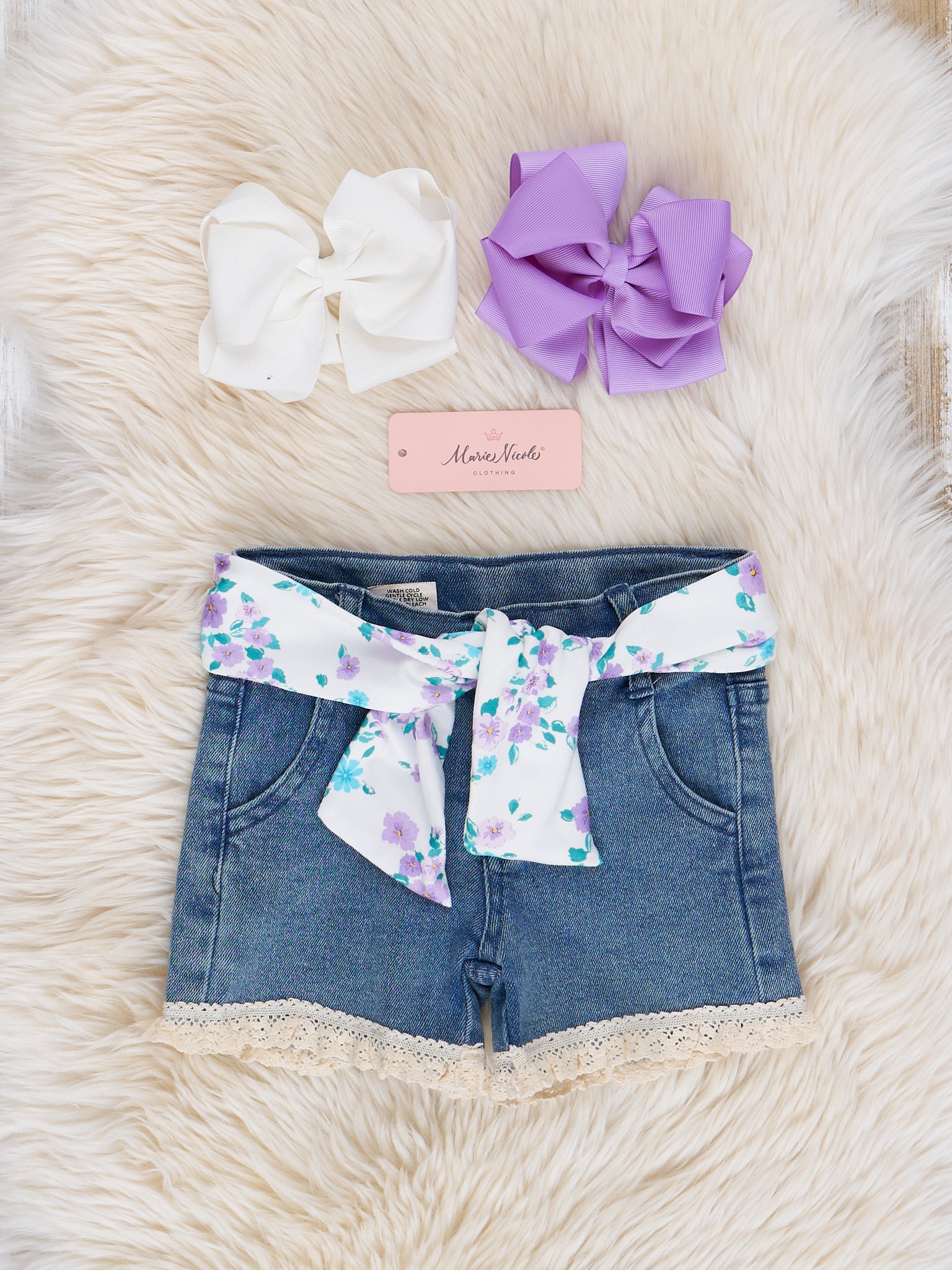Purple "Best Day Ever" Denim Outfit - Marie Nicole Clothing