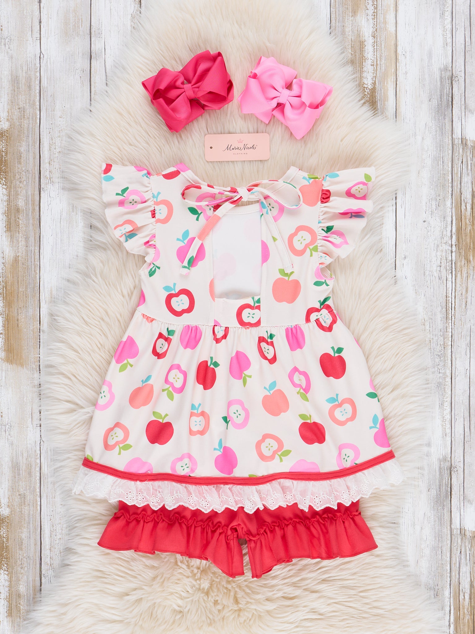 Apple Bunch Lace Hem Outfit - Marie Nicole Clothing