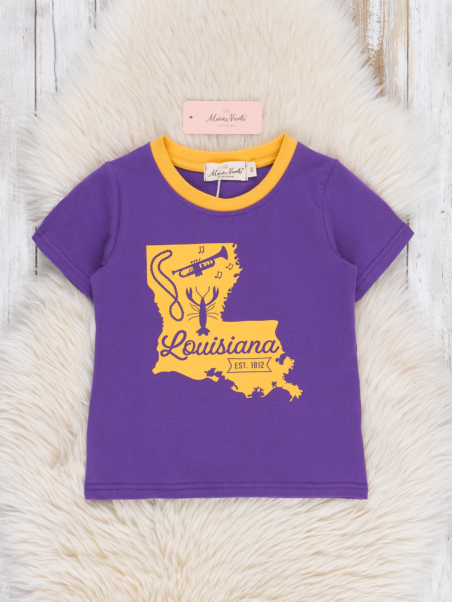 State of Louisiana Graphic Shirt - Marie Nicole Clothing