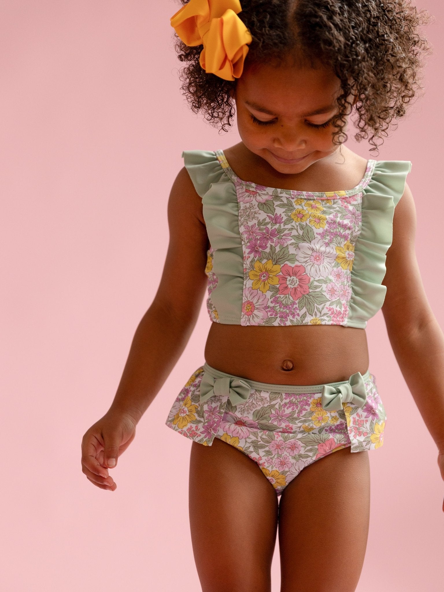 Blossom in the Sun Ruffle Swimsuit - Marie Nicole Clothing