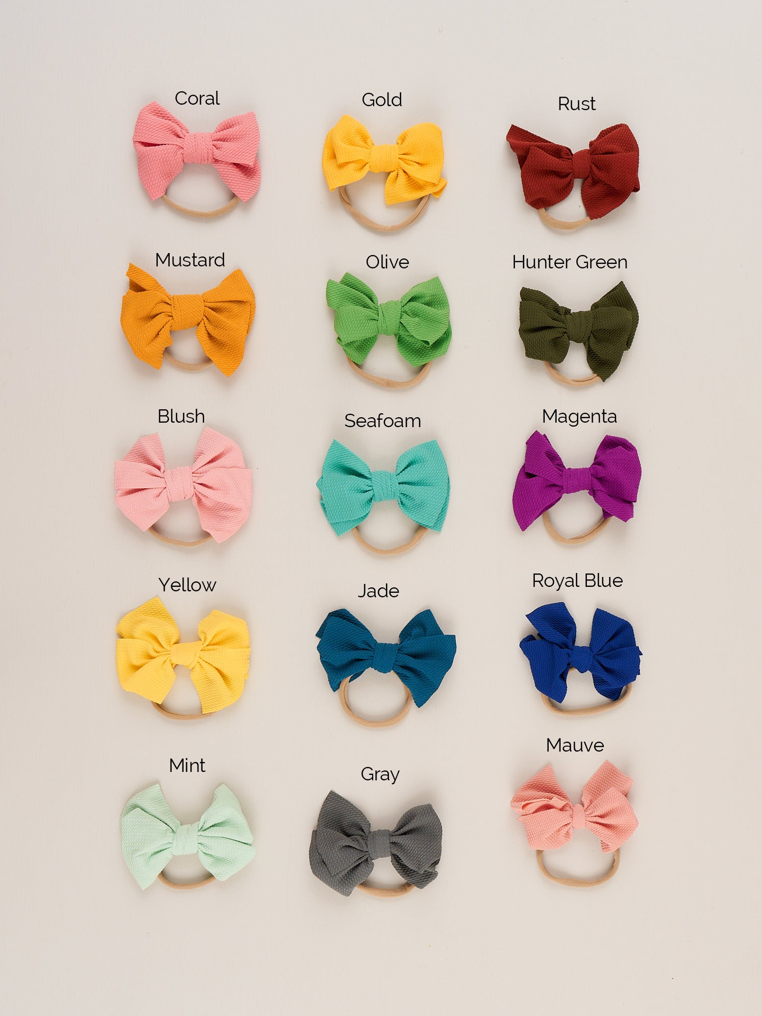 Bow Hair Tie - 27 Colors Available - Marie Nicole Clothing