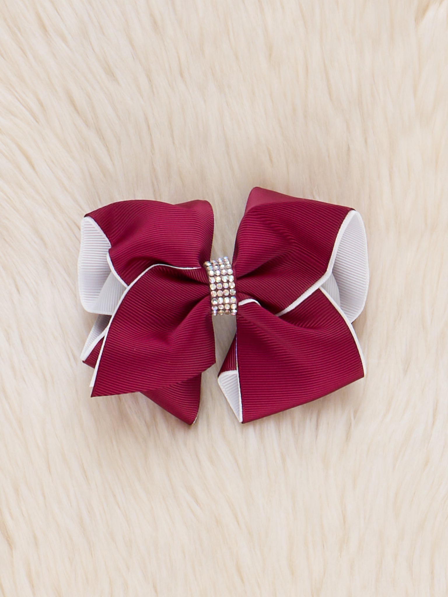 Rhinestone Collegiate Team Bow - 5 Inch - Marie Nicole Clothing