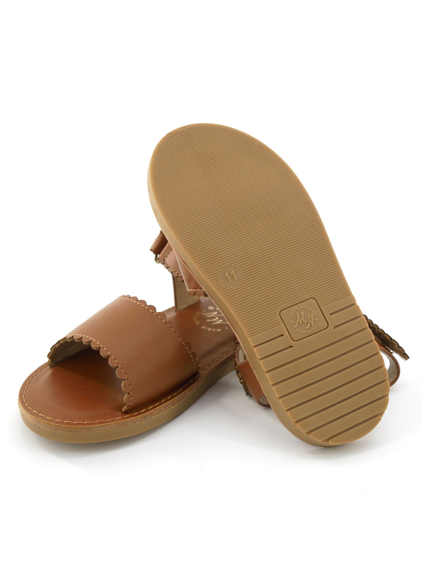 Scalloped Sandals - Marie Nicole Clothing