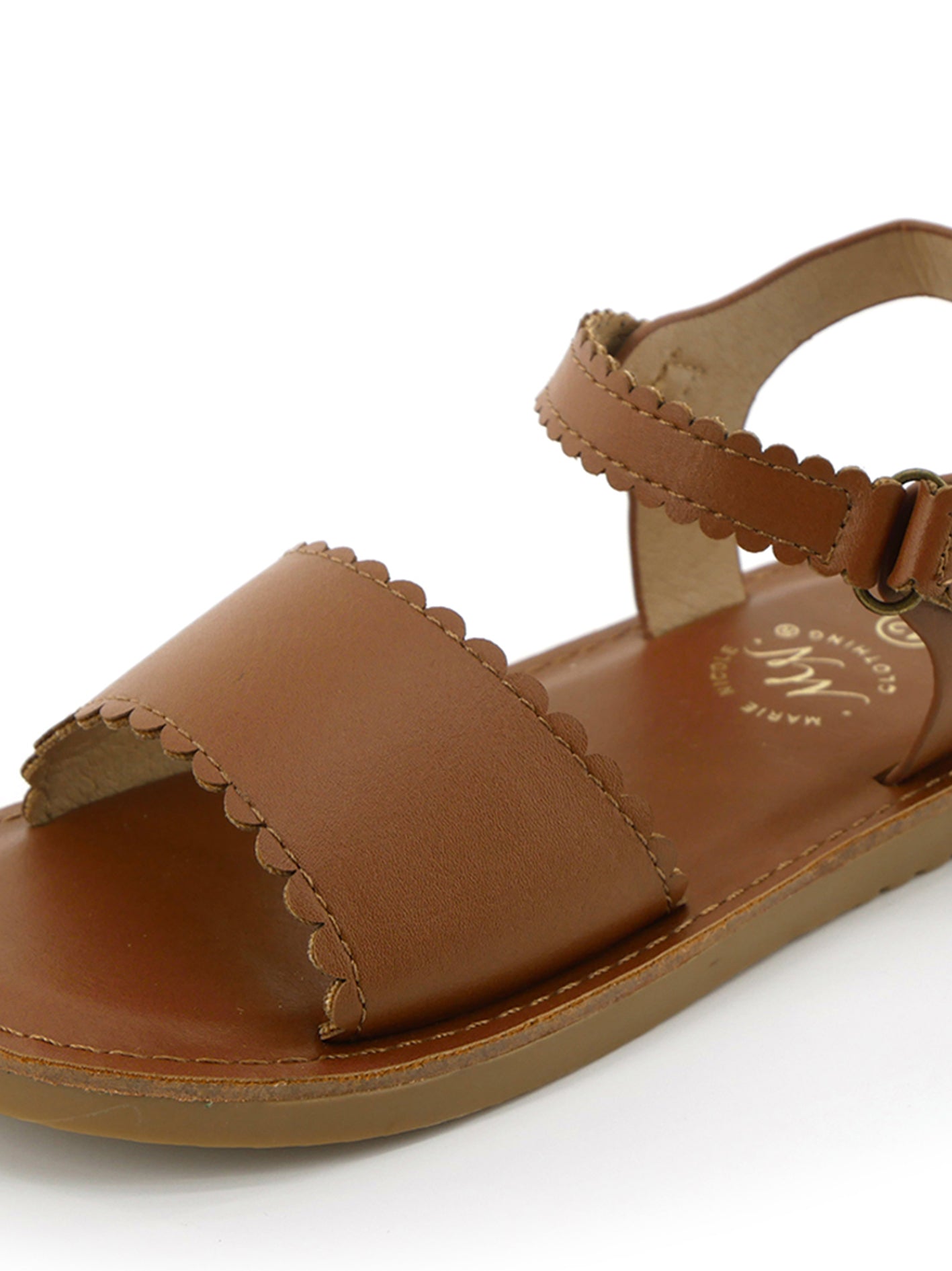 Scalloped Sandals - Marie Nicole Clothing