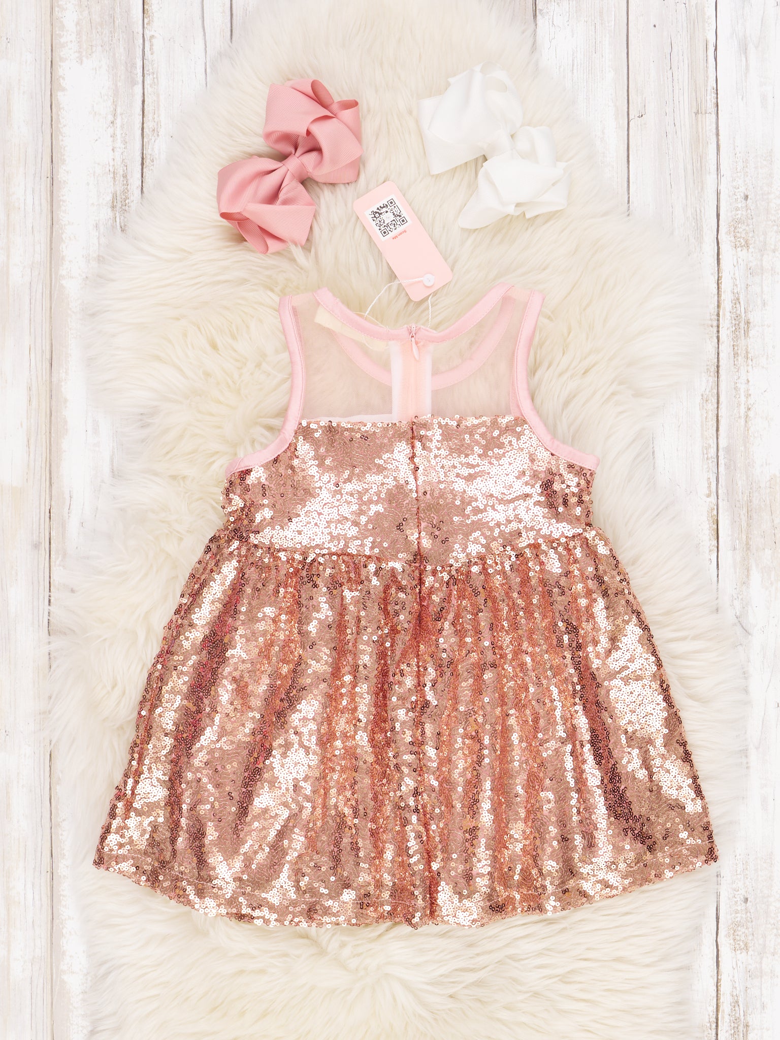 Bronze Sequin Tank Dress - Marie Nicole Clothing