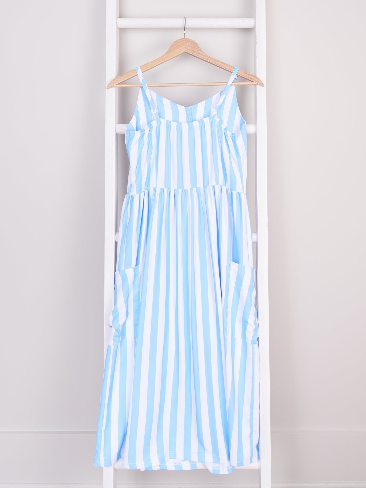 Mom & Me Blue Stripe Tank Dress & Romper - Marie Nicole Clothing