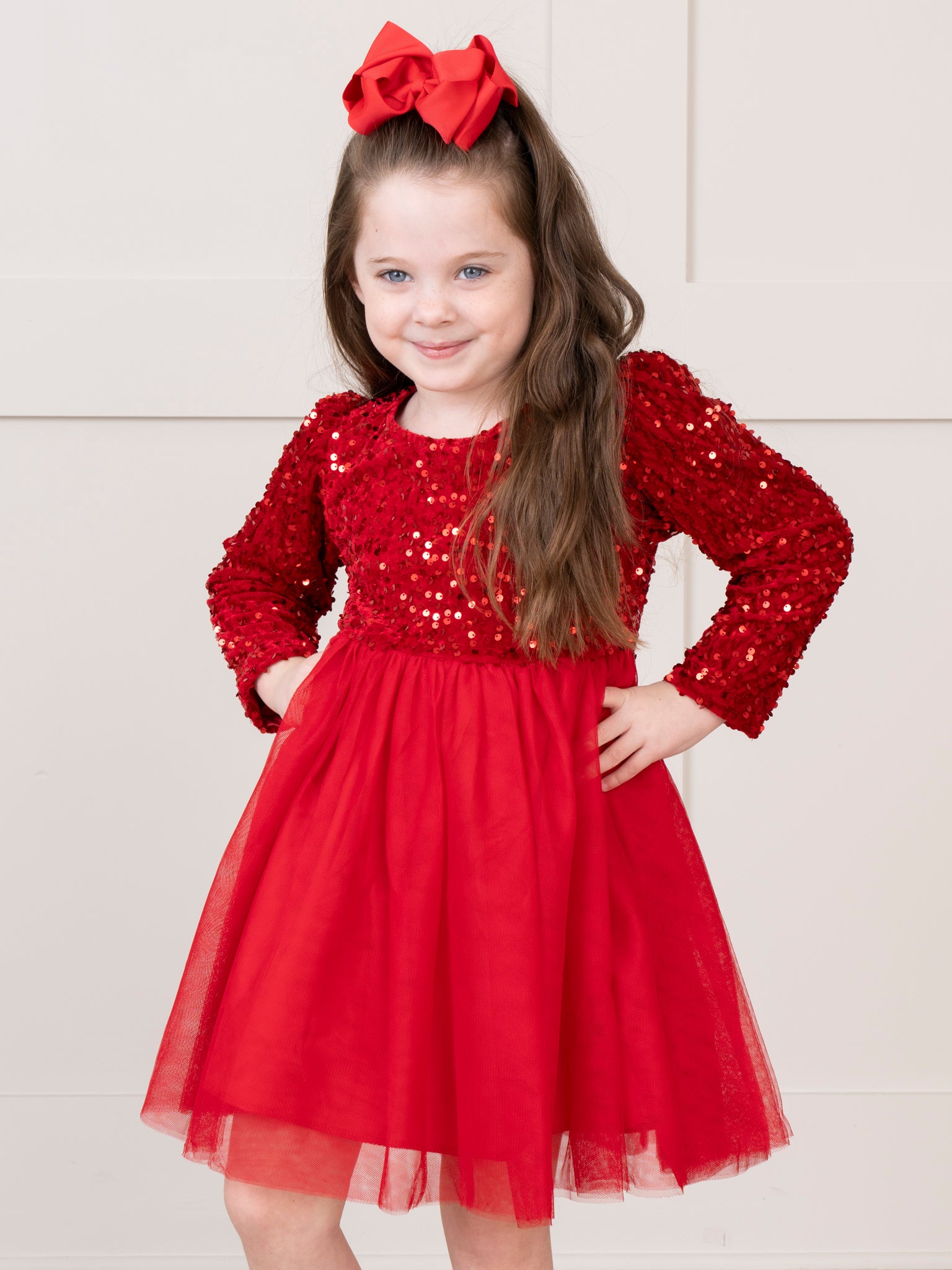 Ruby Sparkle Party Tulle Dress - Marie Nicole Clothing