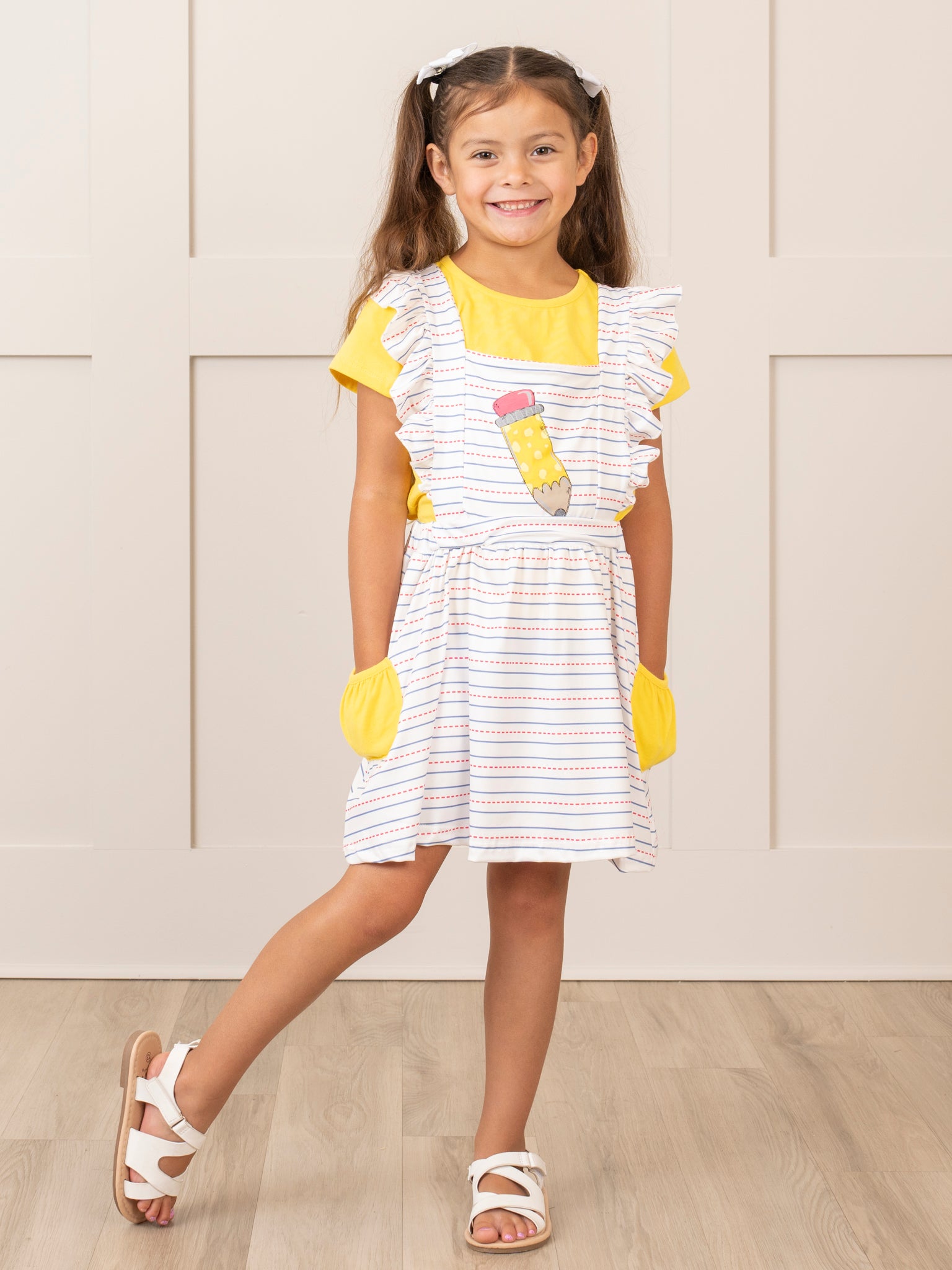 Pencil & Paper Ruffle Skirtall Set - Marie Nicole Clothing