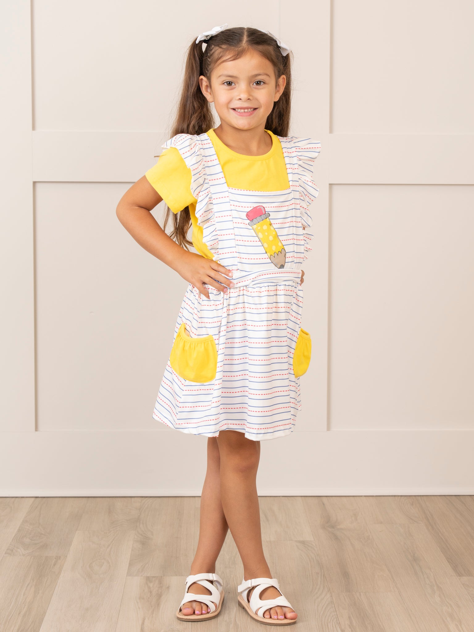 Pencil & Paper Ruffle Skirtall Set - Marie Nicole Clothing