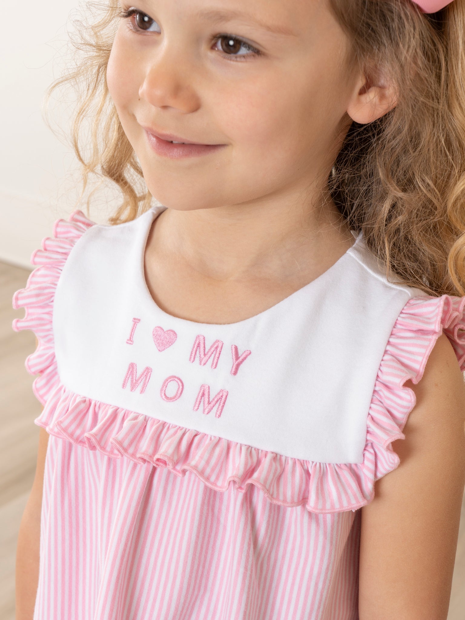 Pink Mom Love Ruffle Outfit - Marie Nicole Clothing