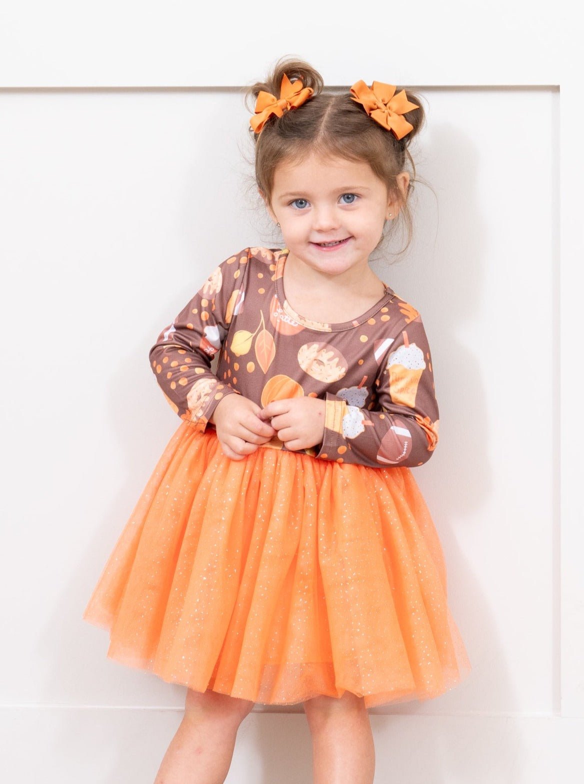 Orange Autumn Treats Tulle Dress - Marie Nicole Clothing