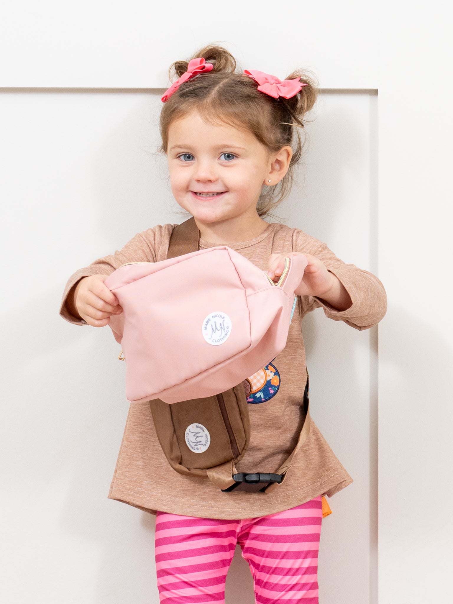 Patch Zippered Pouch - Marie Nicole Clothing