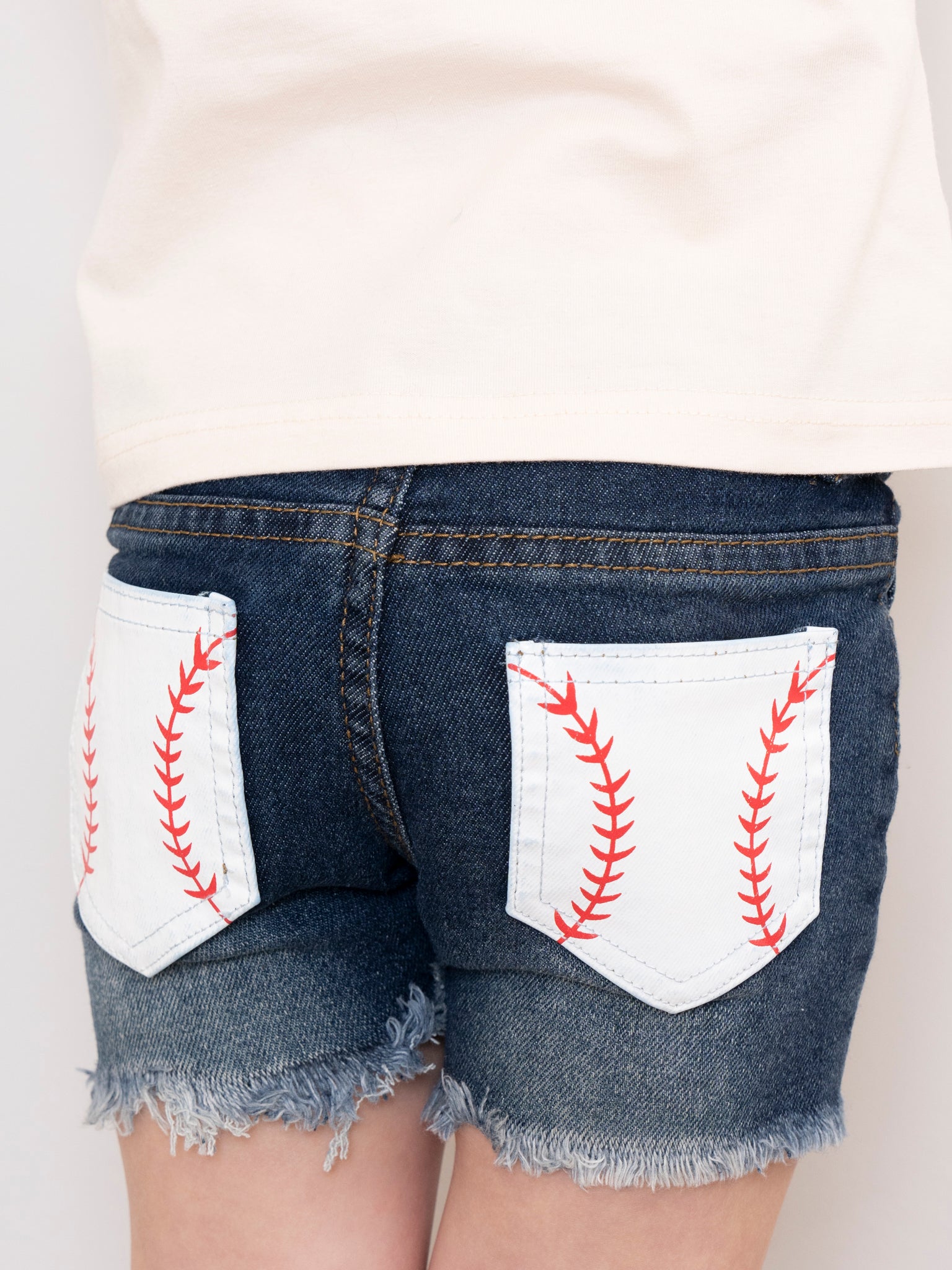 Baseball Season Denim Shorts Outfit - Marie Nicole Clothing