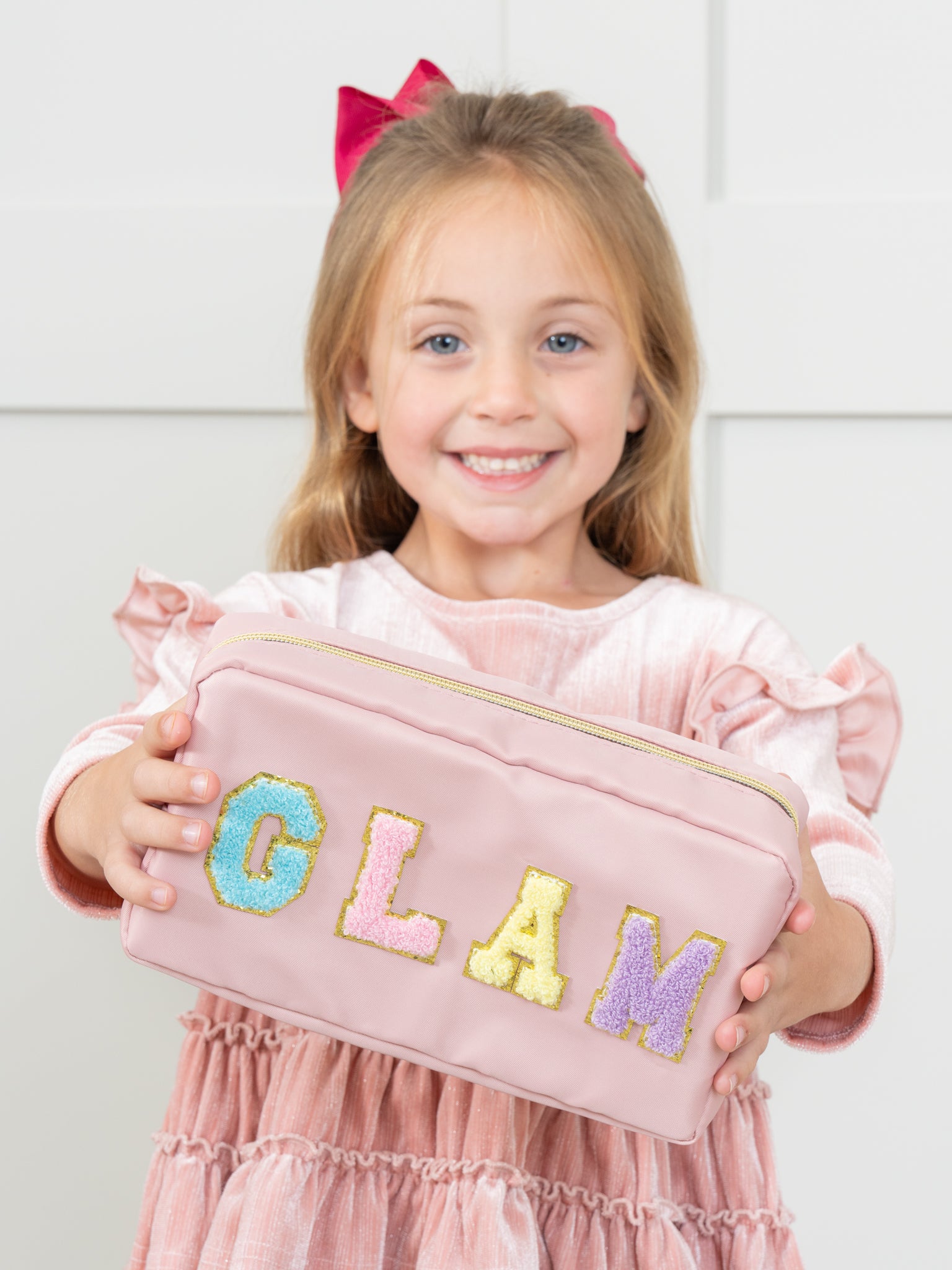 Patch Zippered Pouch - Marie Nicole Clothing